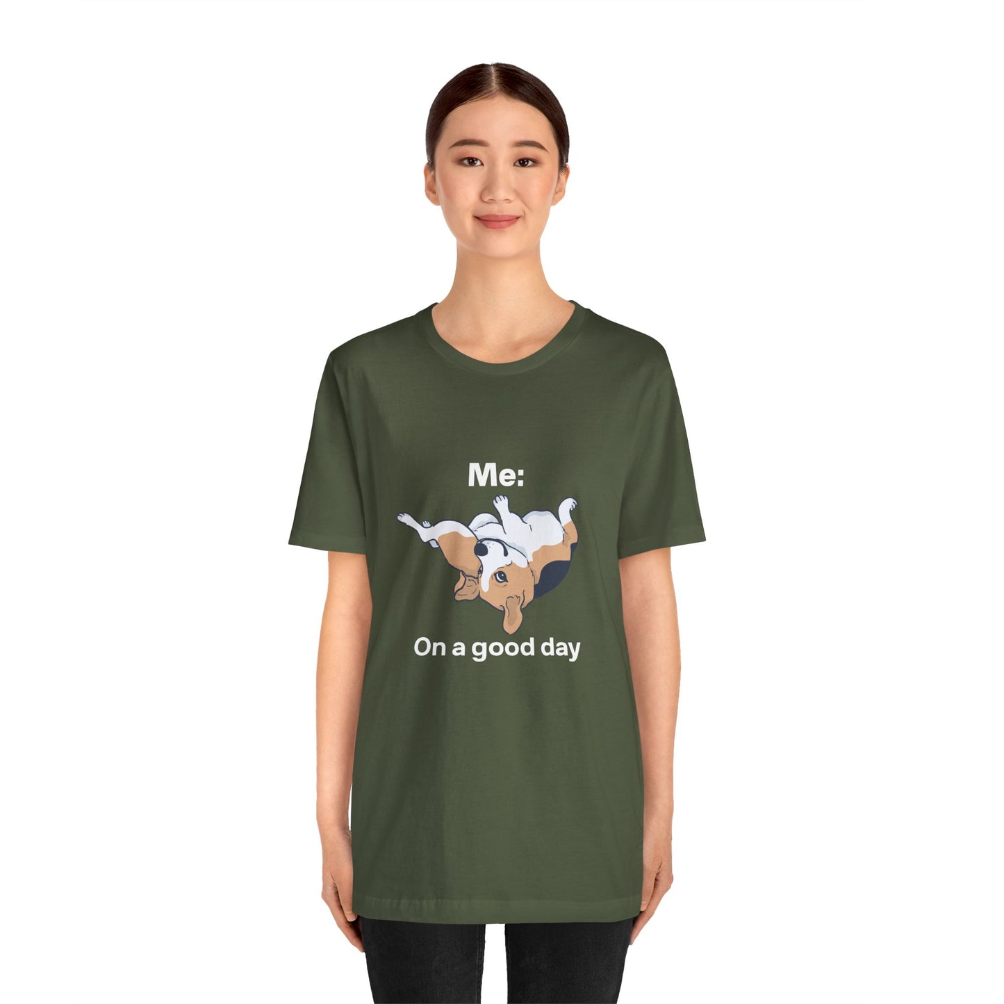 Cute Floppy Beagle T-Shirt — Adorable Laying Dog Tee