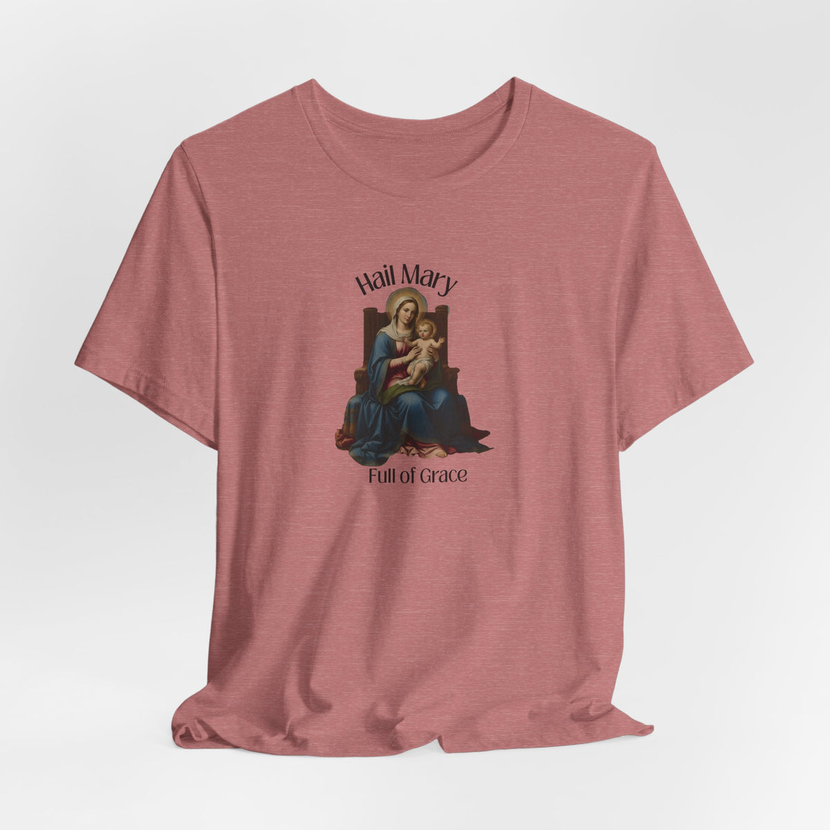 Hail Mary "Full of Grace" Tee — Vintage Madonna Prayer T-Shirt