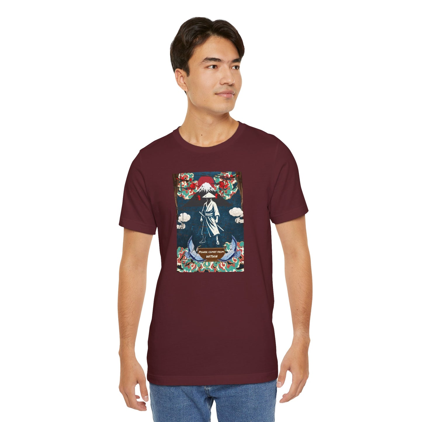 Samurai Sunset Graphic Tee — Vintage Japanese Warrior Illustration T-Shirt