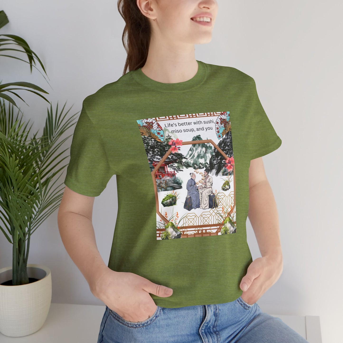 Life's Better With Sushi, Miso Soup & You — Vintage Japanese Food Graphic Tee