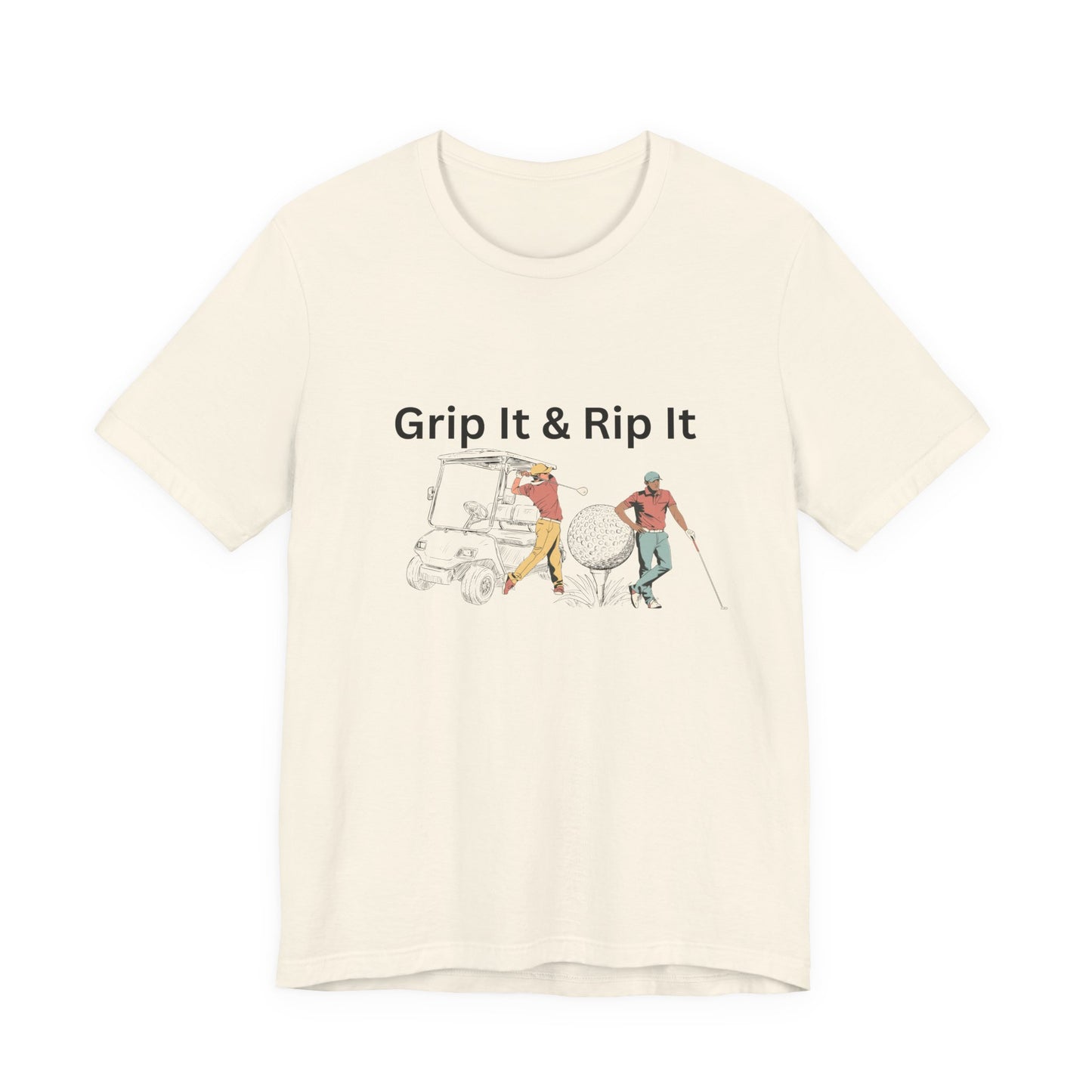 Golf T-Shirt – "Grip It & Rip It" Vintage Golfers Design