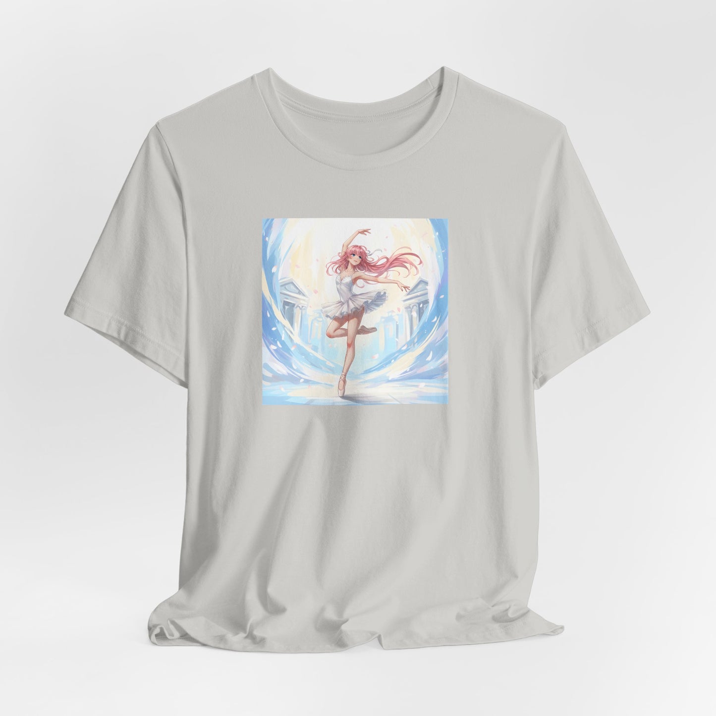 Anime Girl Dance T-Shirt — Pastel Skater City Illustration Tee