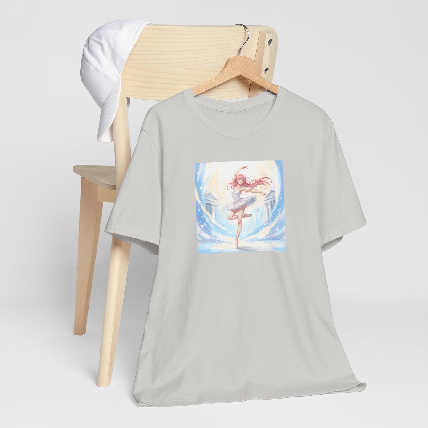 Anime Girl Dance T-Shirt — Pastel Skater City Illustration Tee