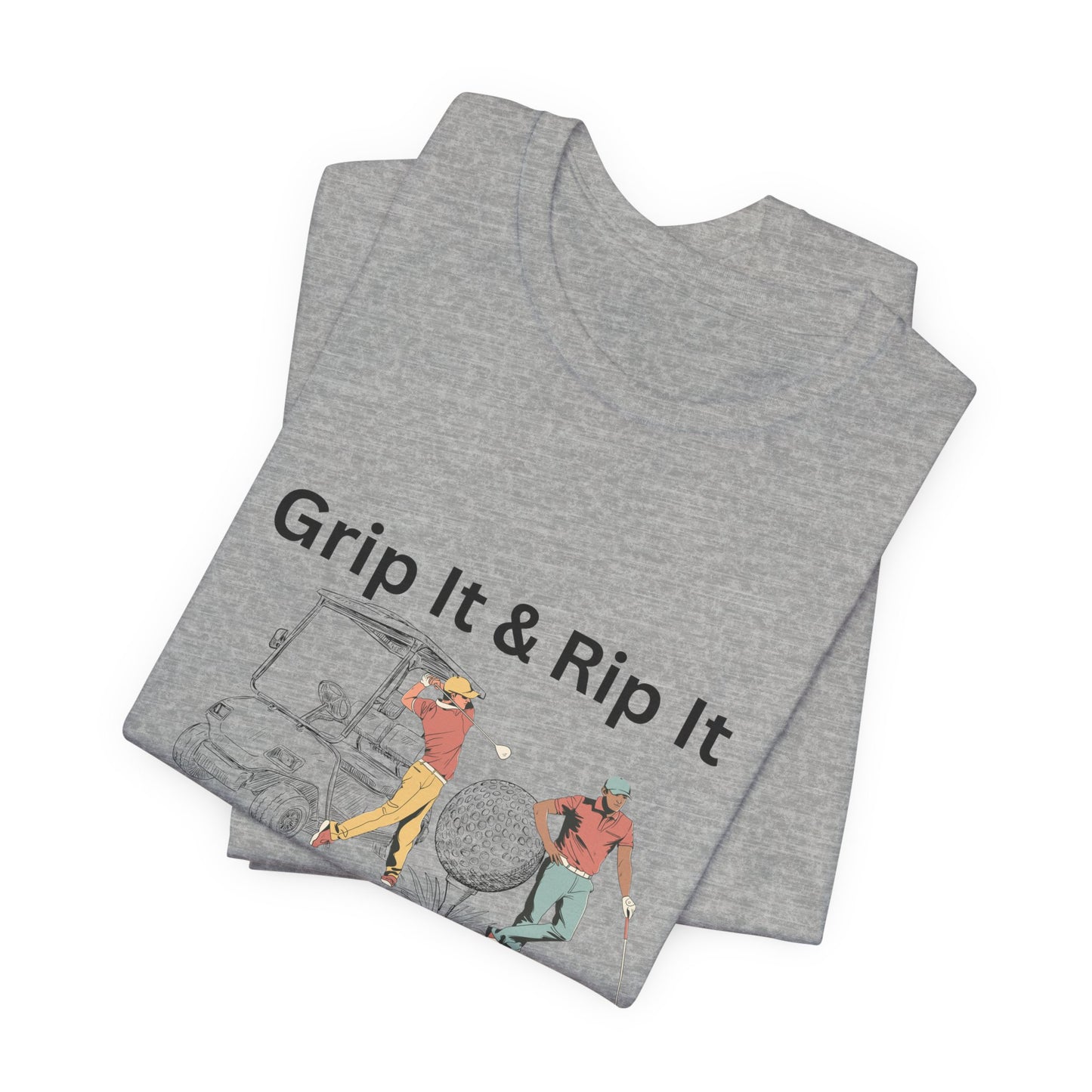 Golf T-Shirt – "Grip It & Rip It" Vintage Golfers Design