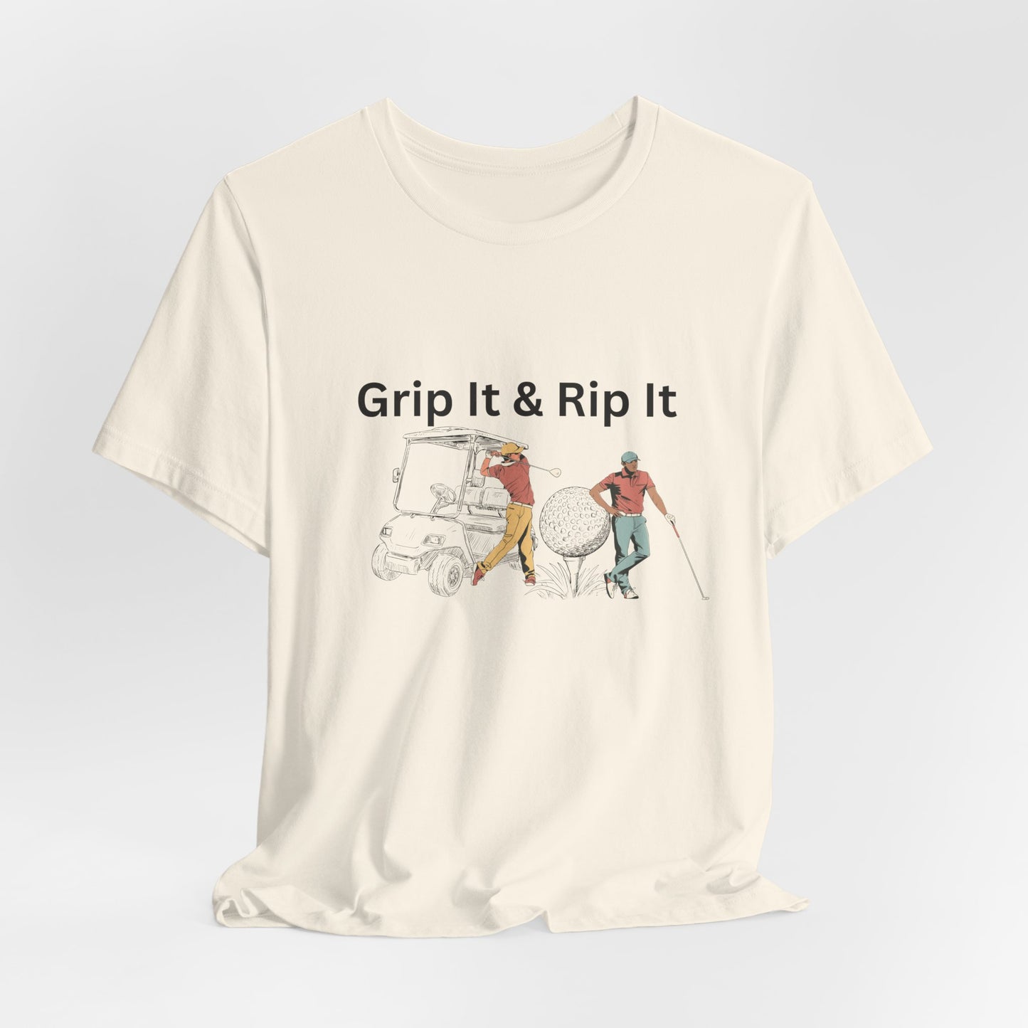 Golf T-Shirt – "Grip It & Rip It" Vintage Golfers Design