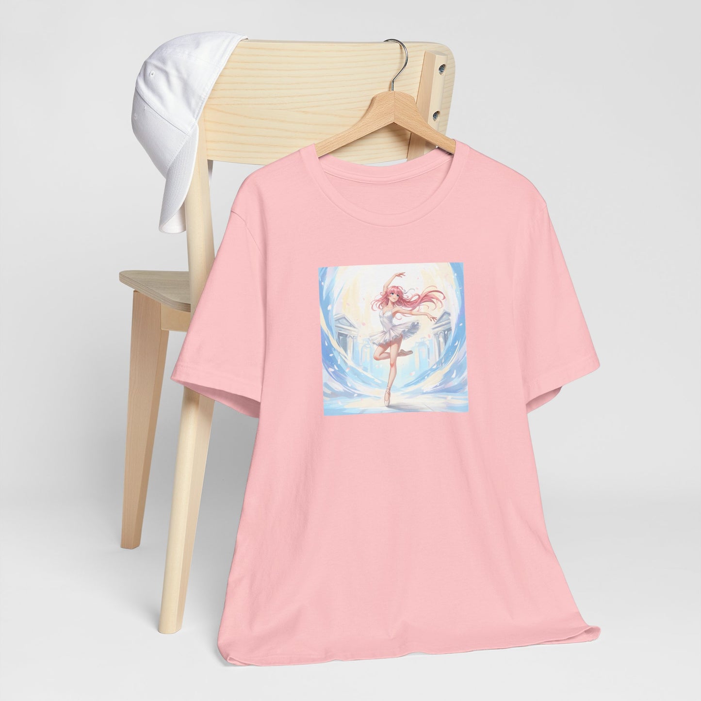 Anime Girl Dance T-Shirt — Pastel Skater City Illustration Tee