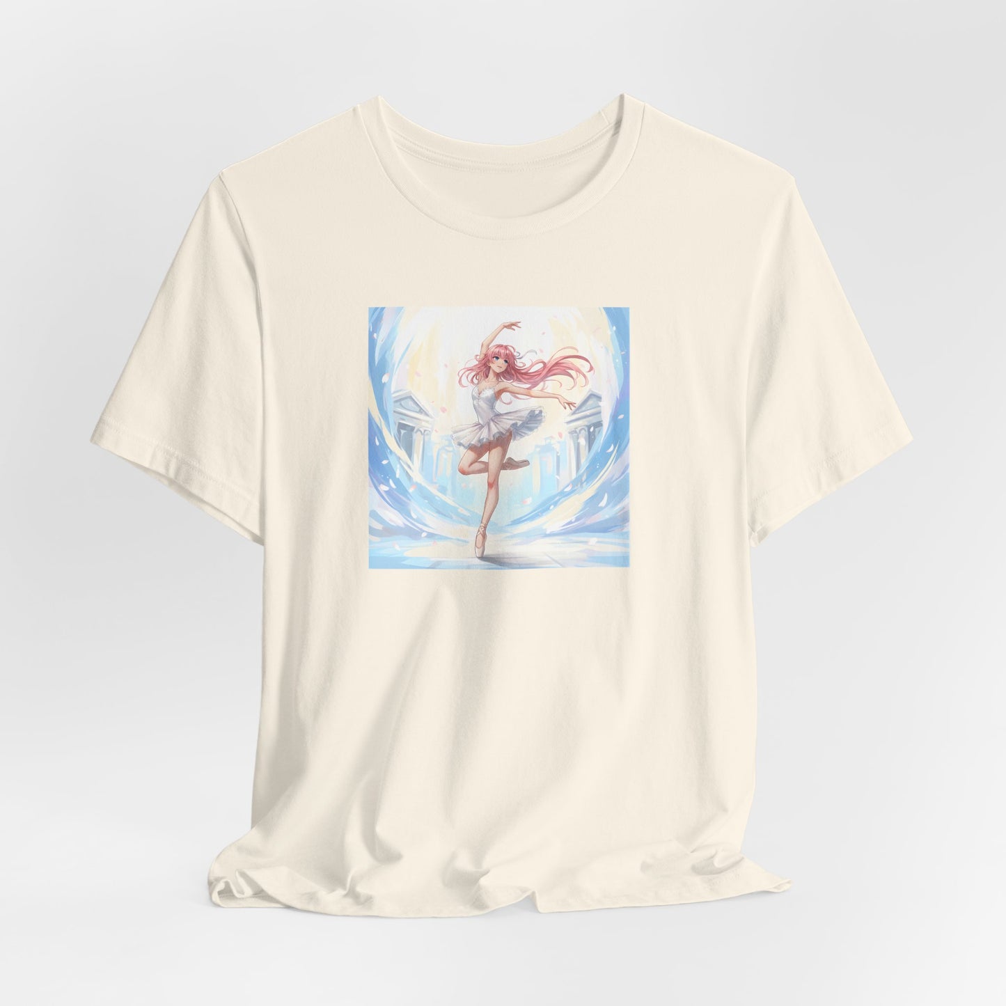 Anime Girl Dance T-Shirt — Pastel Skater City Illustration Tee