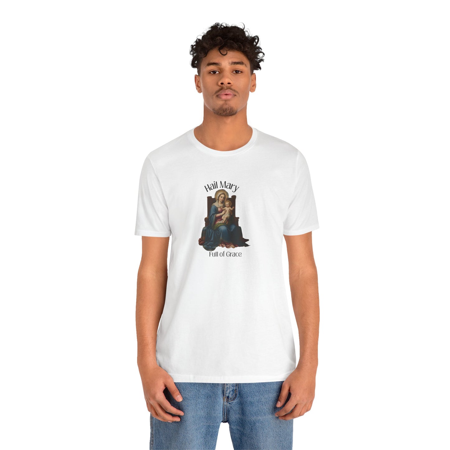 Hail Mary "Full of Grace" Tee — Vintage Madonna Prayer T-Shirt