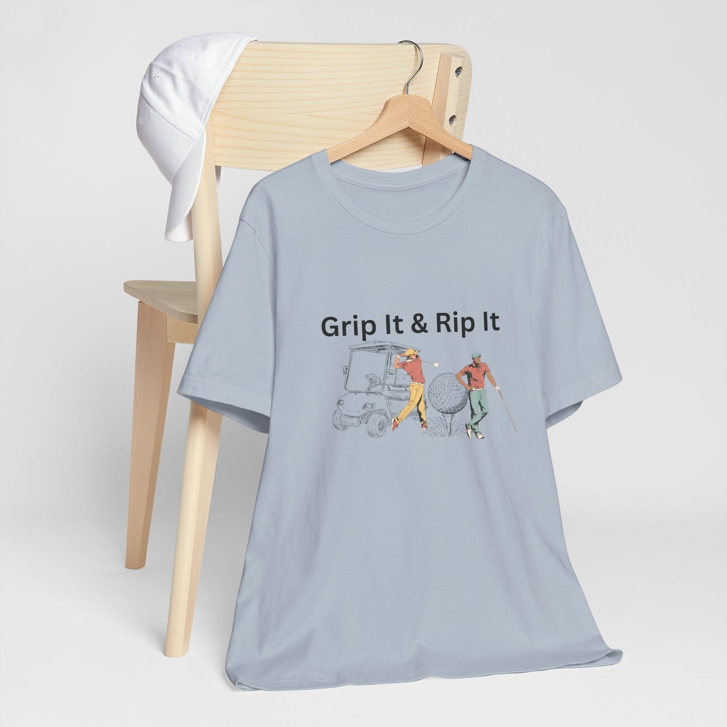 Golf T-Shirt – "Grip It & Rip It" Vintage Golfers Design