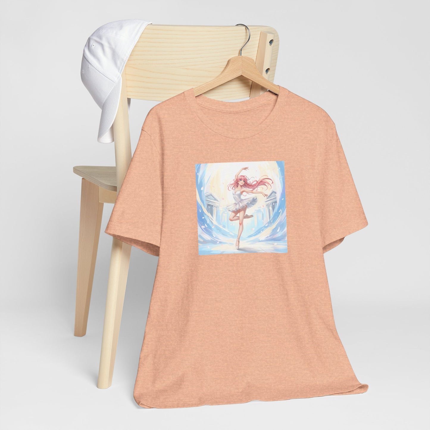 Anime Girl Dance T-Shirt — Pastel Skater City Illustration Tee