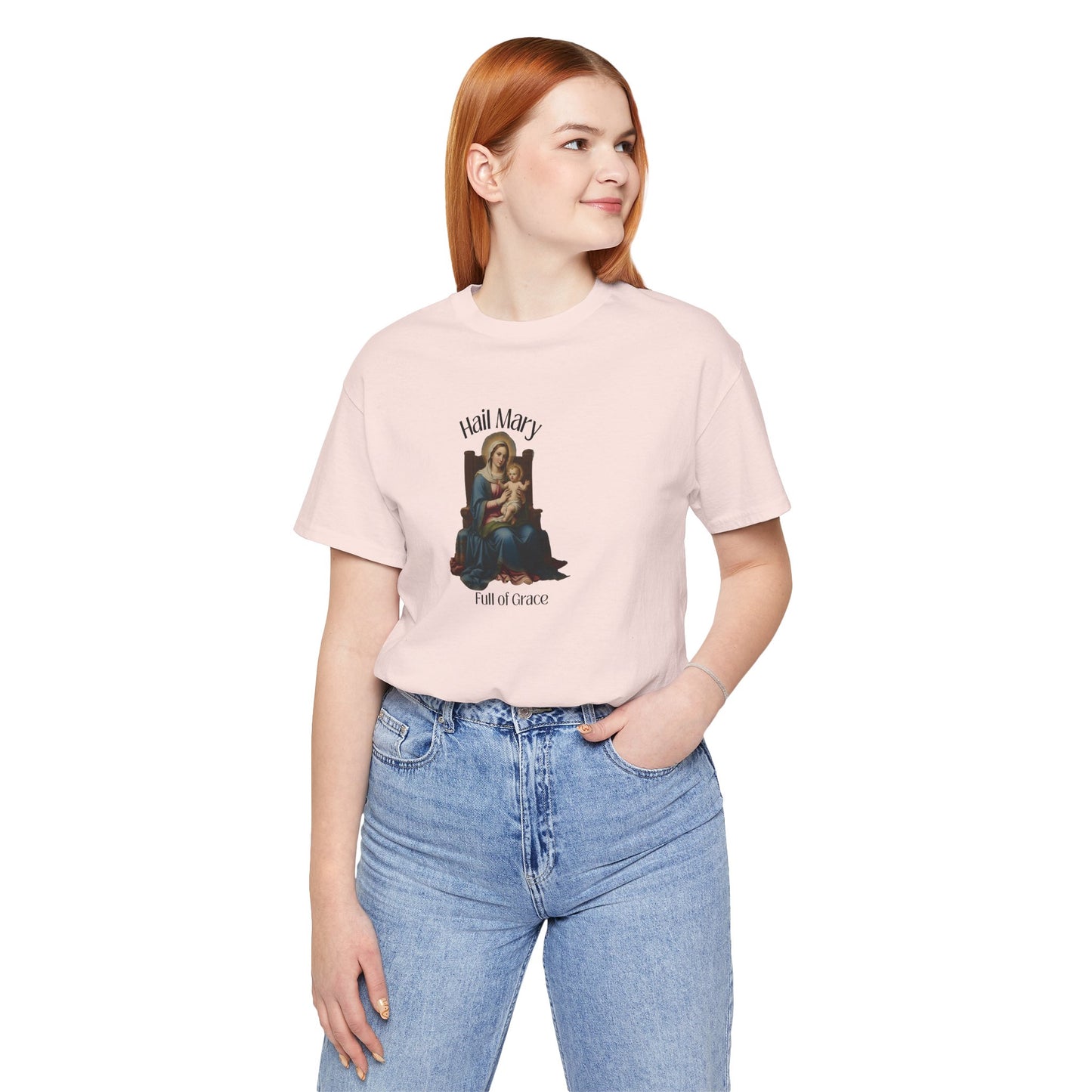 Hail Mary "Full of Grace" Tee — Vintage Madonna Prayer T-Shirt