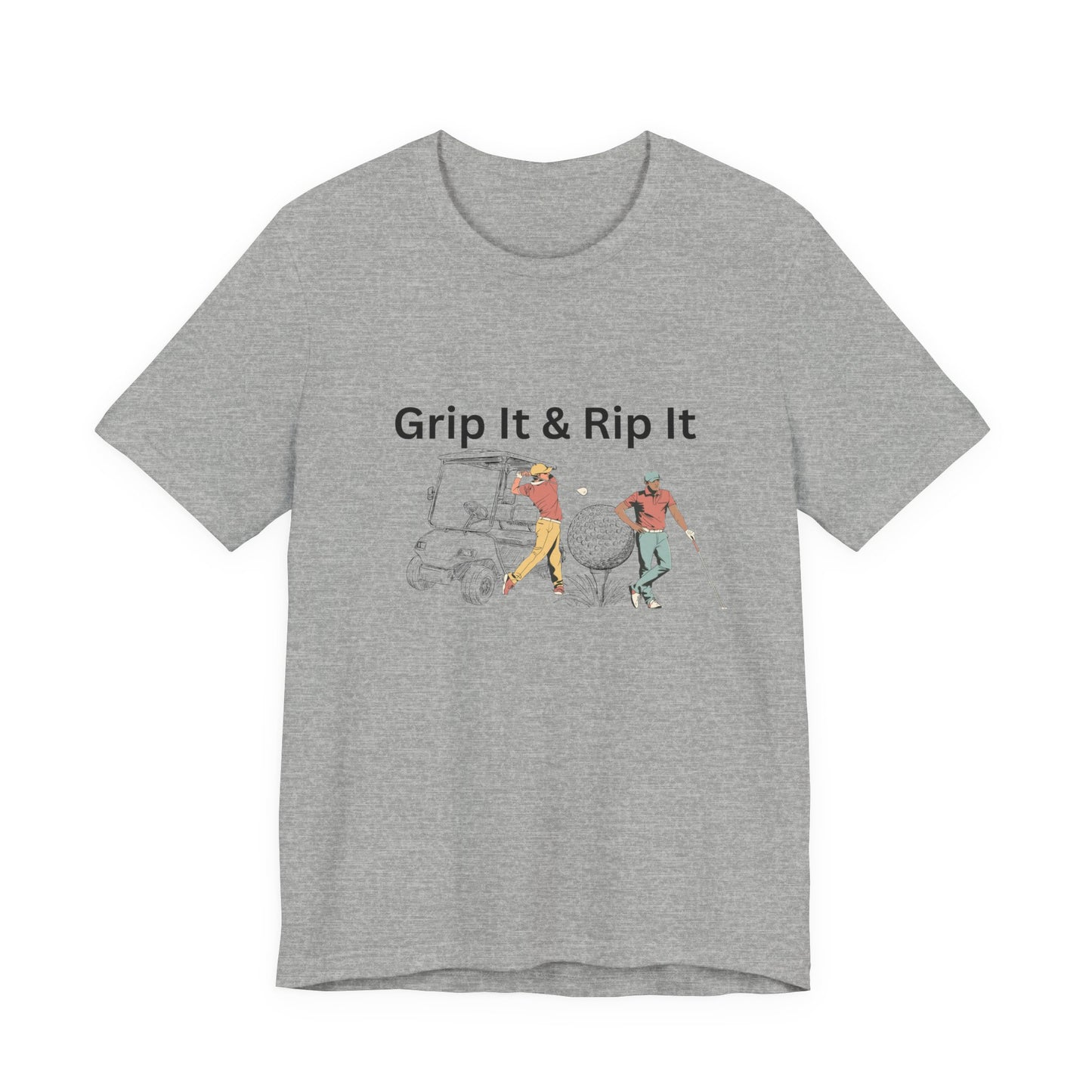 Golf T-Shirt – "Grip It & Rip It" Vintage Golfers Design