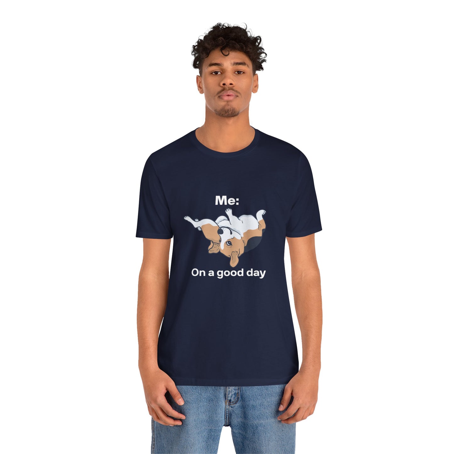 Cute Floppy Beagle T-Shirt — Adorable Laying Dog Tee