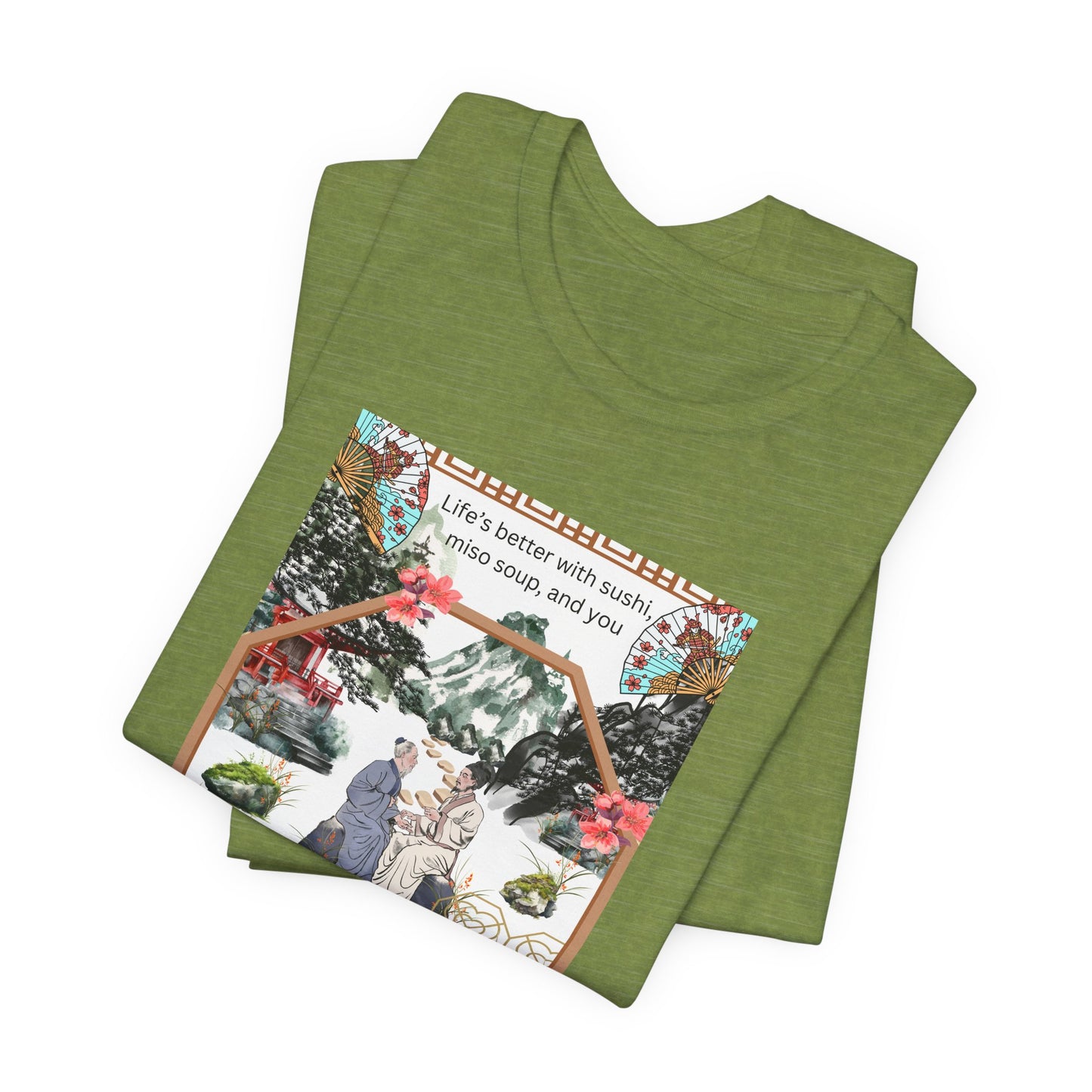 Life's Better With Sushi, Miso Soup & You — Vintage Japanese Food Graphic Tee