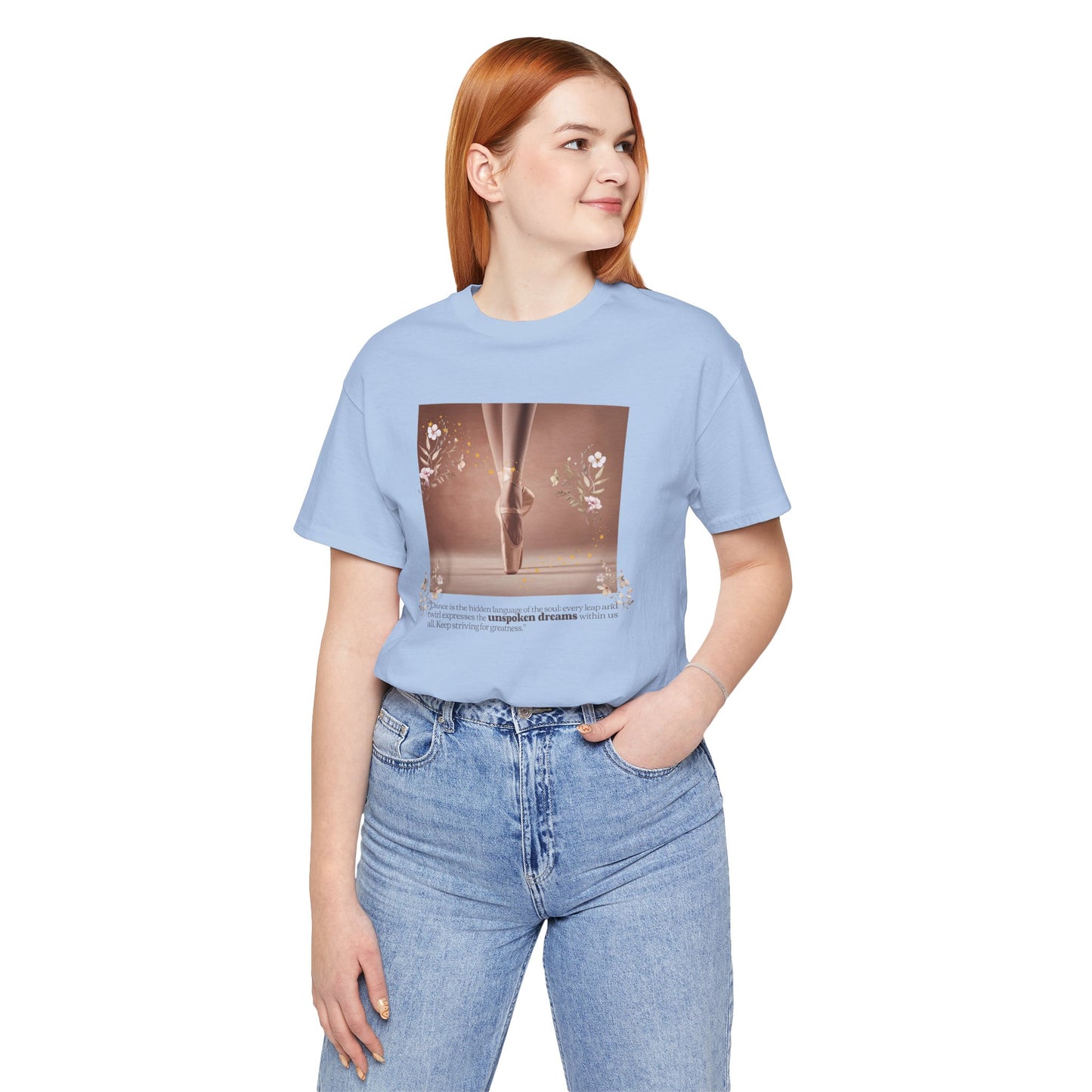 Ballet Pointe Tee — Elegant Dancer Photo Graphic T-Shirt