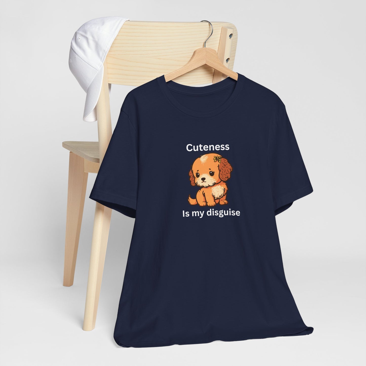Cockapoo Tee — "Cuteness Is My Disguise" Cute Puppy Graphic Shirt