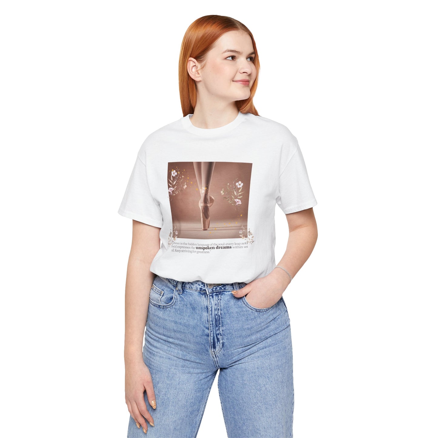 Ballet Pointe Tee — Elegant Dancer Photo Graphic T-Shirt
