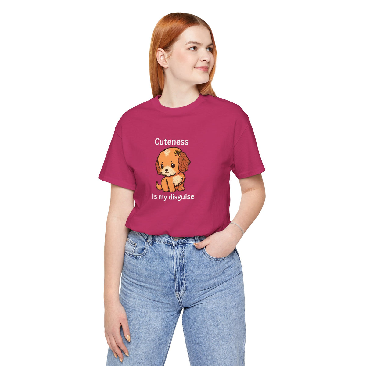 Cockapoo Tee — "Cuteness Is My Disguise" Cute Puppy Graphic Shirt