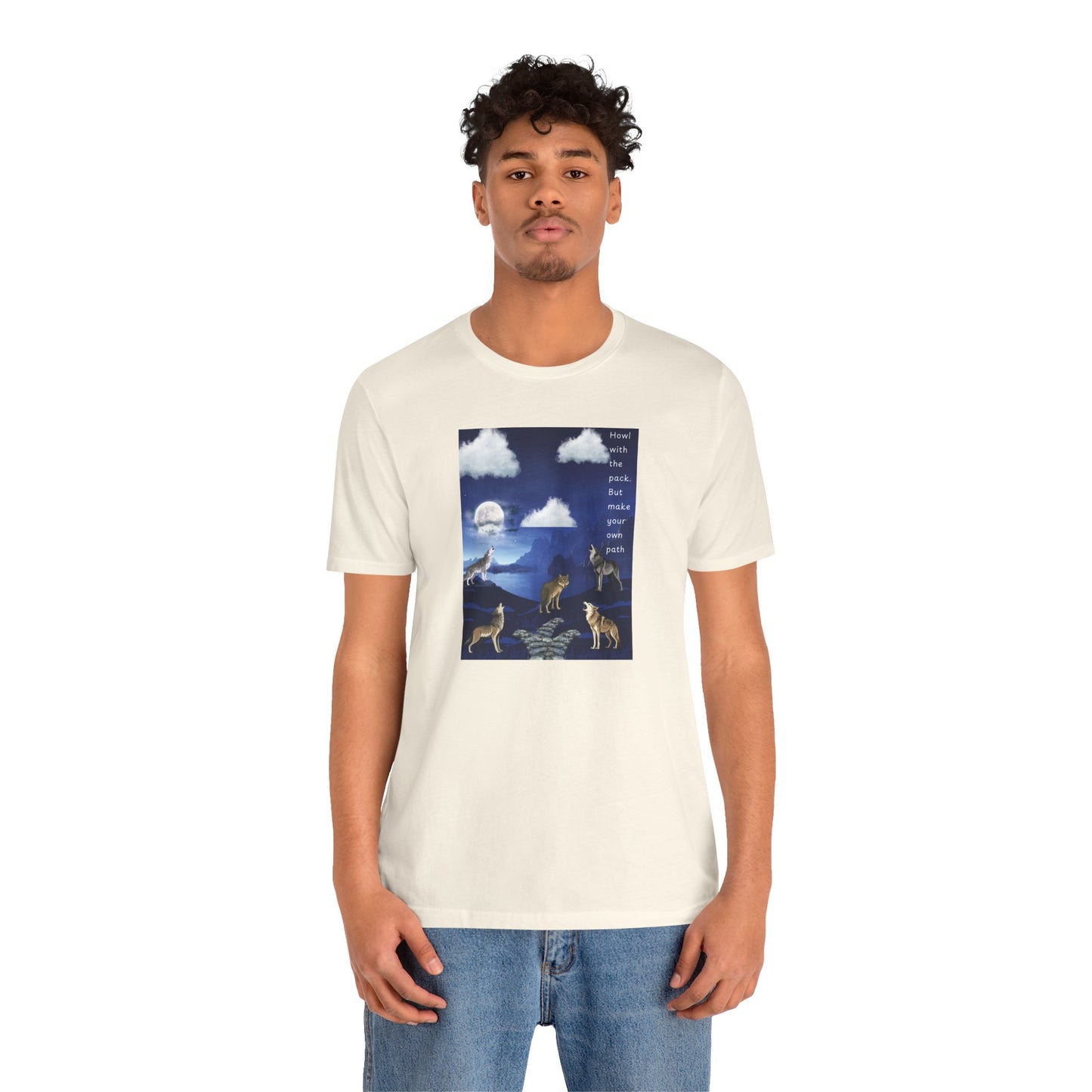 Wolf Moon Graphic Tee — "Pack Makes a House a Home"