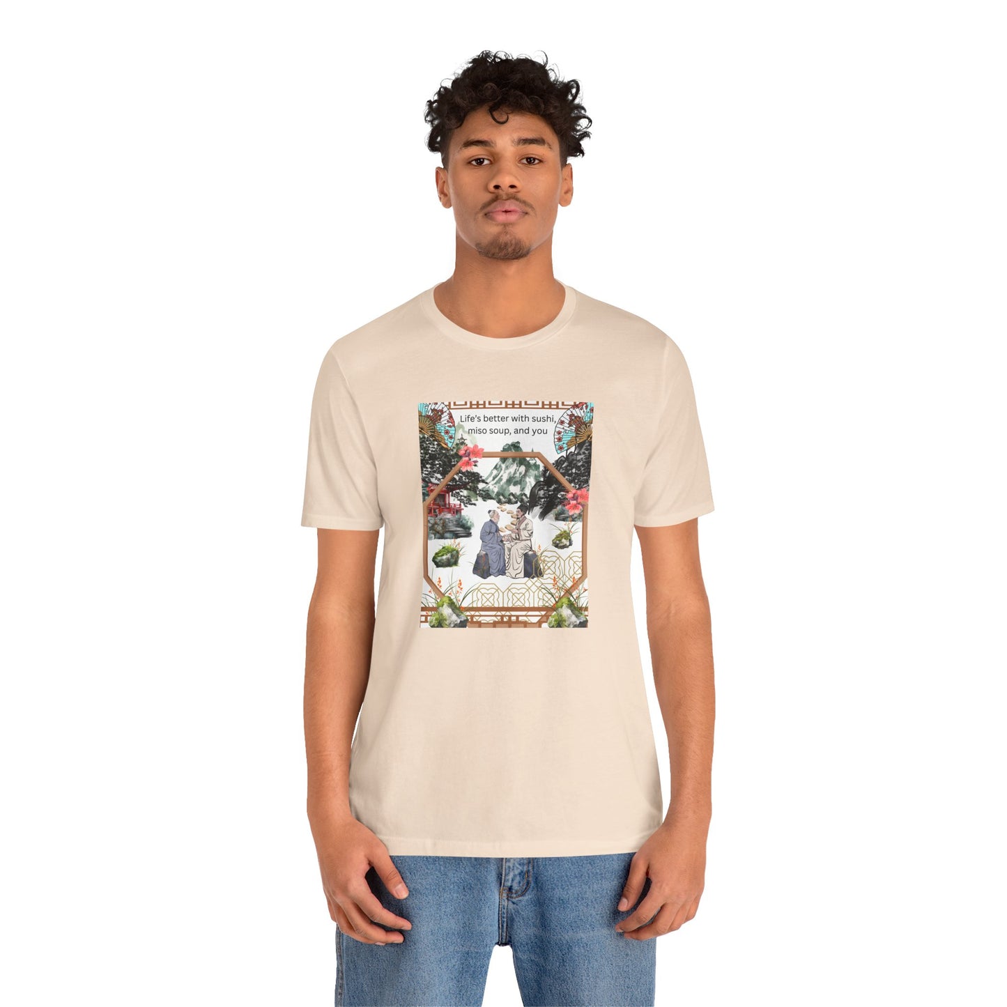Life's Better With Sushi, Miso Soup & You — Vintage Japanese Food Graphic Tee