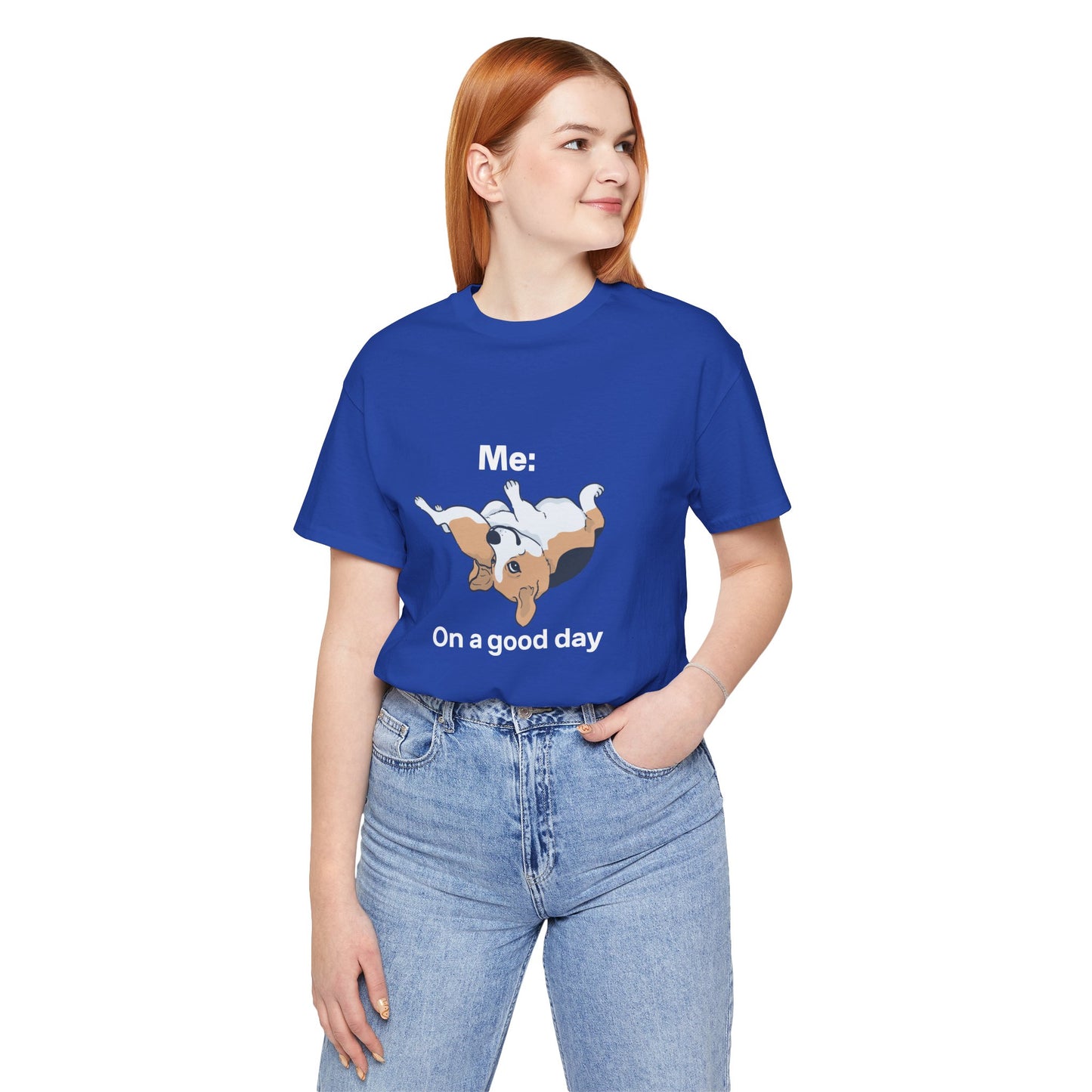 Cute Floppy Beagle T-Shirt — Adorable Laying Dog Tee