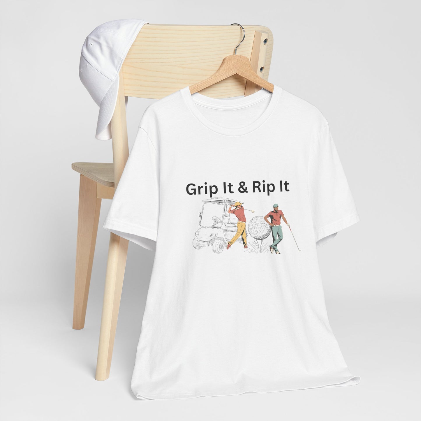 Golf T-Shirt – "Grip It & Rip It" Vintage Golfers Design