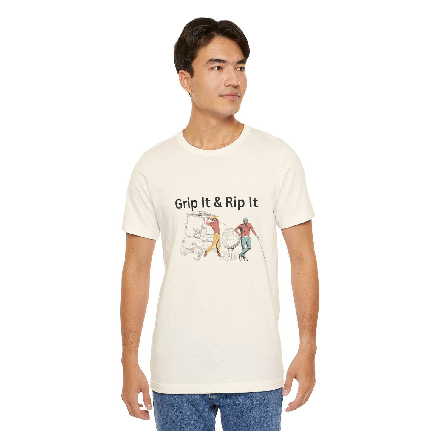 Golf T-Shirt – "Grip It & Rip It" Vintage Golfers Design