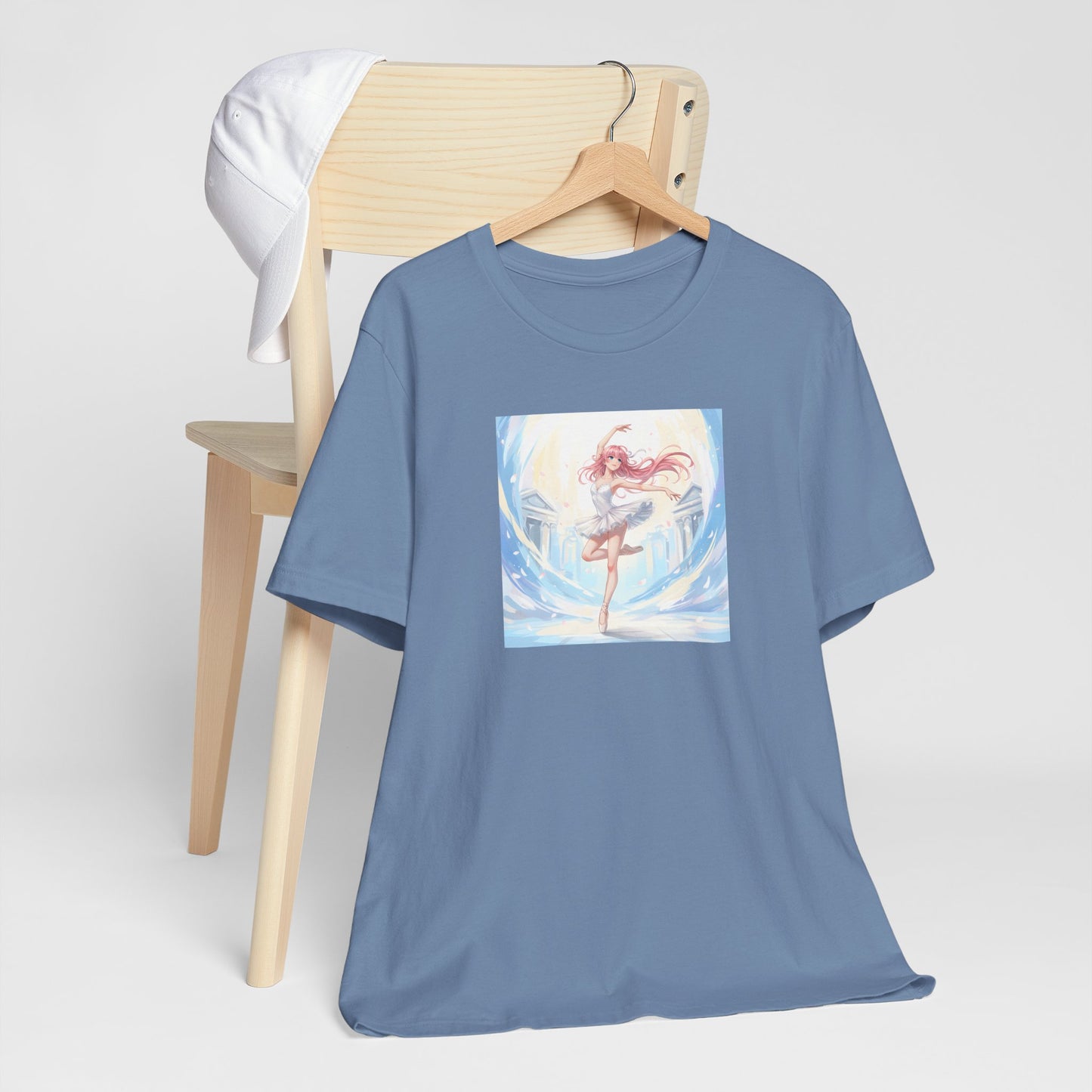 Anime Girl Dance T-Shirt — Pastel Skater City Illustration Tee