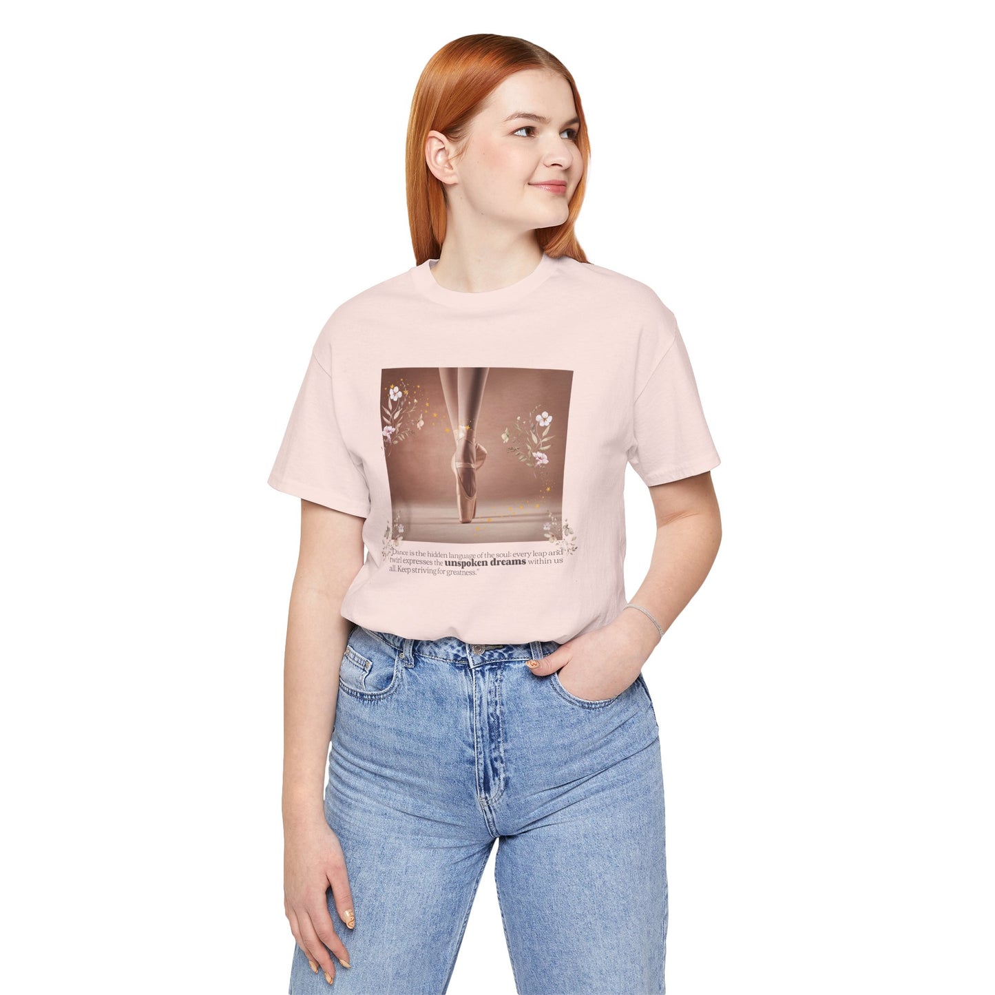 Ballet Pointe Tee — Elegant Dancer Photo Graphic T-Shirt