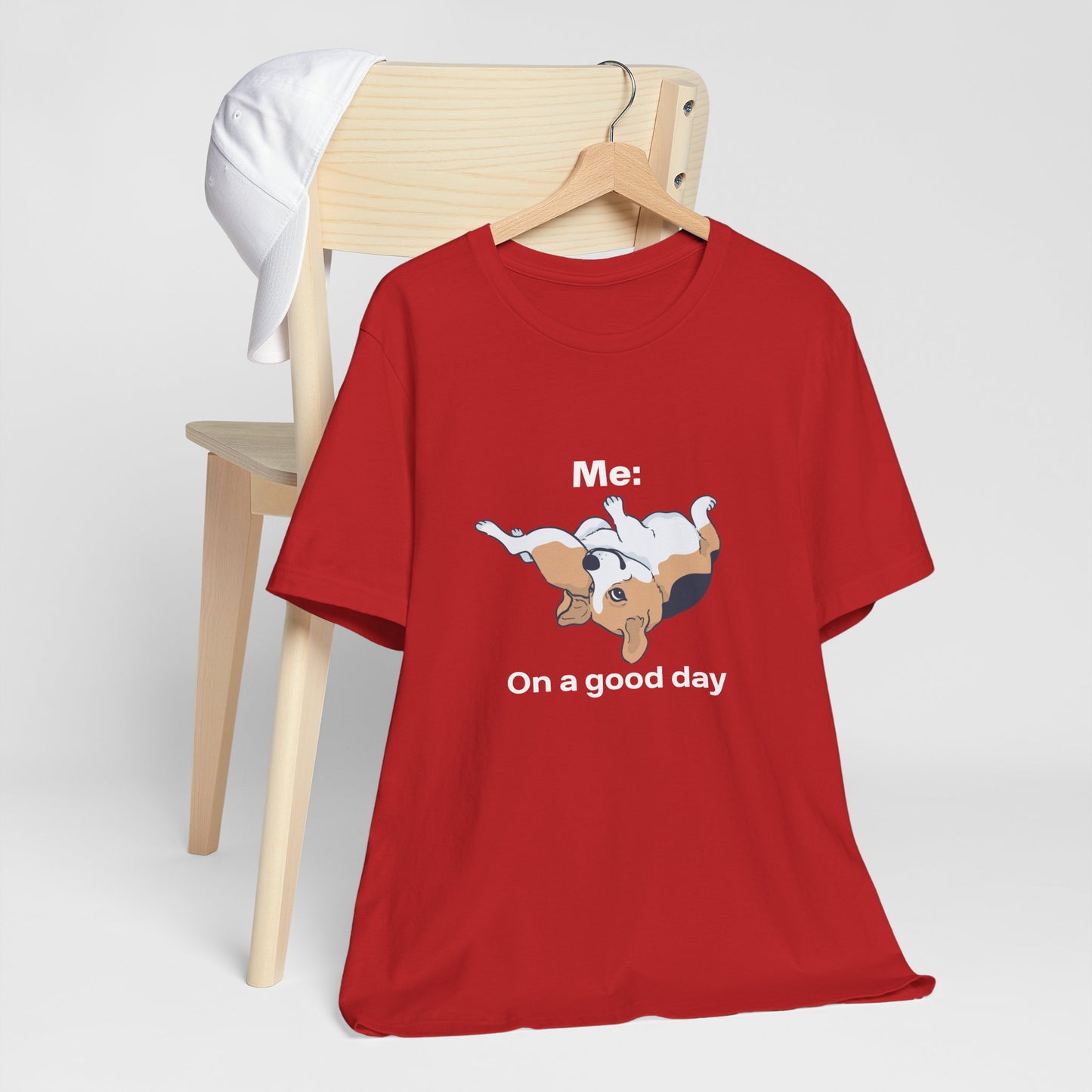 Beagle Rolling Cute Dog Tee — Playful Beagle Graphic T-Shirt