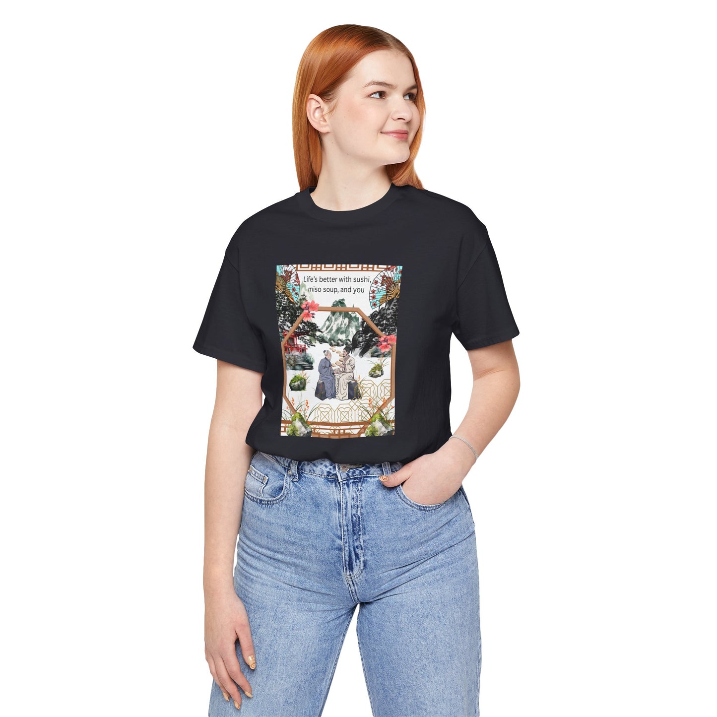 Life's Better With Sushi, Miso Soup & You — Vintage Japanese Food Graphic Tee