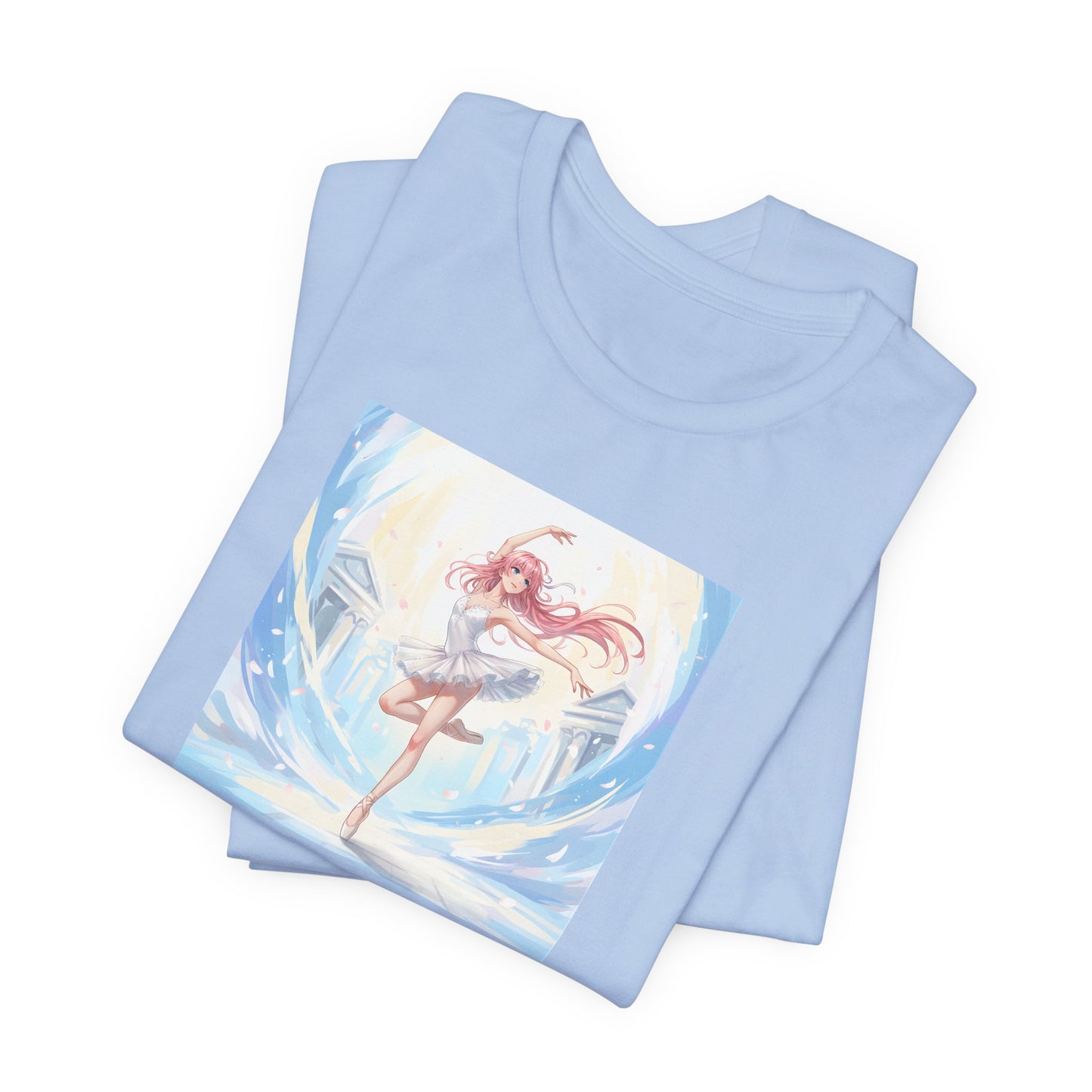 Anime Girl Dance T-Shirt — Pastel Skater City Illustration Tee