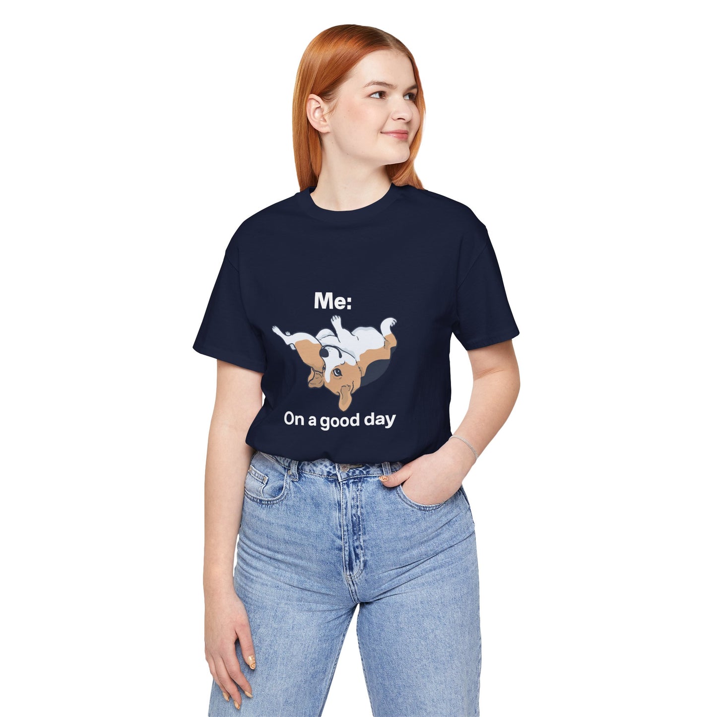 Cute Floppy Beagle T-Shirt — Adorable Laying Dog Tee