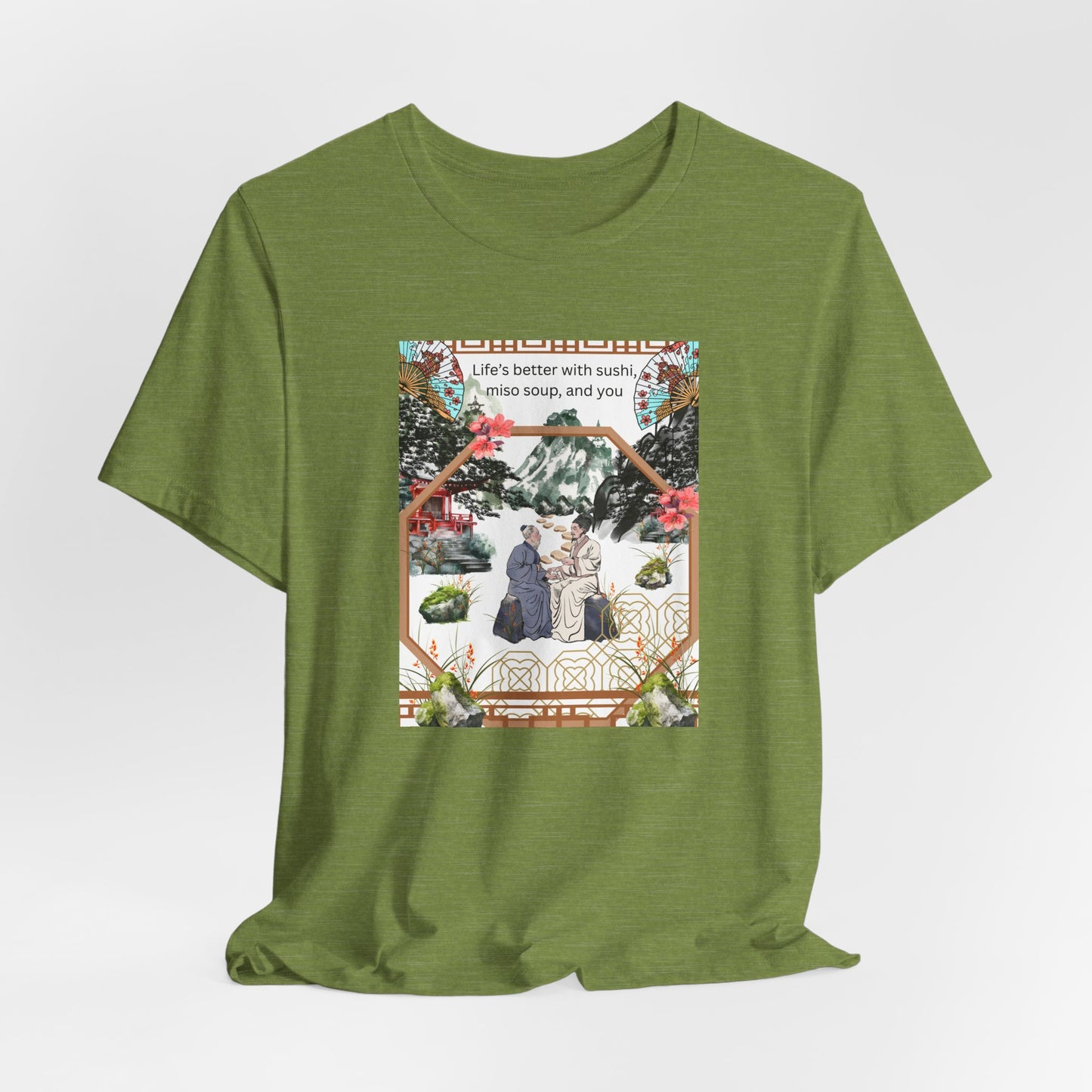 Life's Better With Sushi, Miso Soup & You — Vintage Japanese Food Graphic Tee