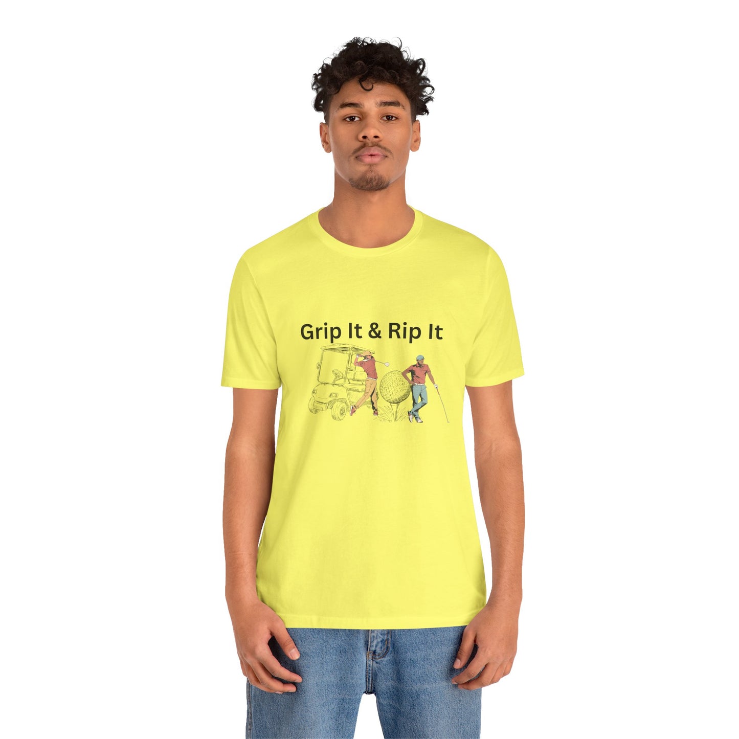 Golf T-Shirt – "Grip It & Rip It" Vintage Golfers Design