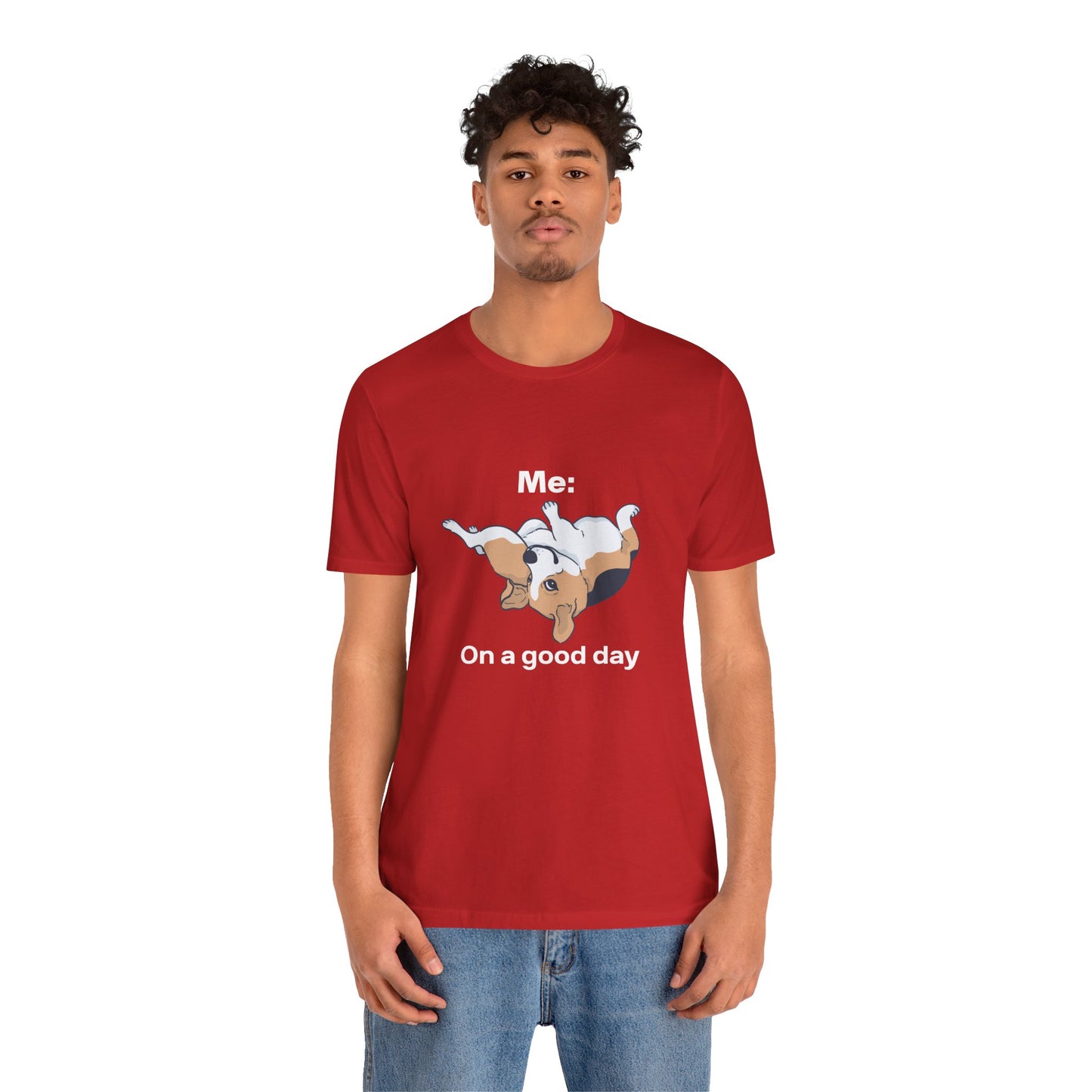 Cute Floppy Beagle T-Shirt — Adorable Laying Dog Tee