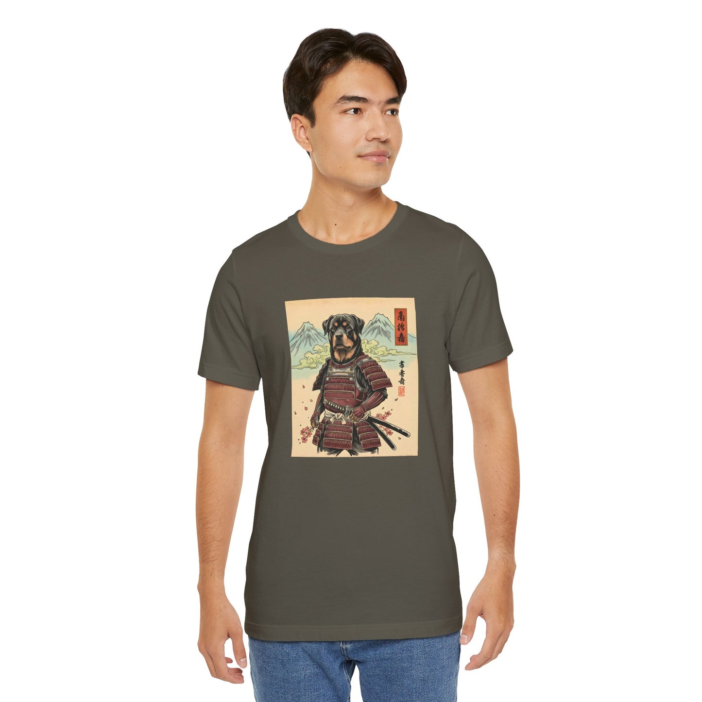 Samurai Rottweiler T-Shirt — Warrior Dog Graphic Tee