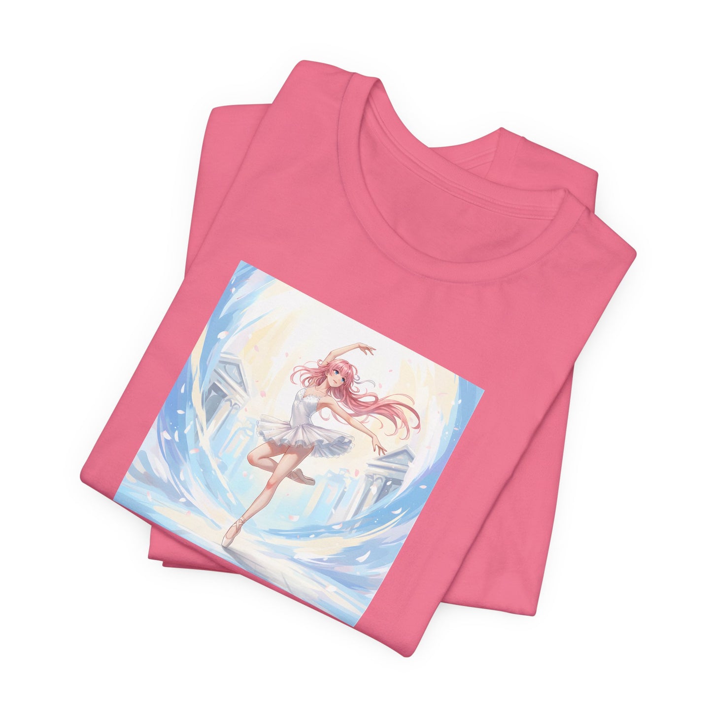 Anime Girl Dance T-Shirt — Pastel Skater City Illustration Tee
