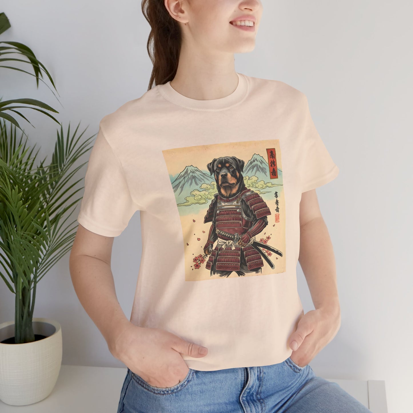 Samurai Rottweiler T-Shirt — Warrior Dog Graphic Tee