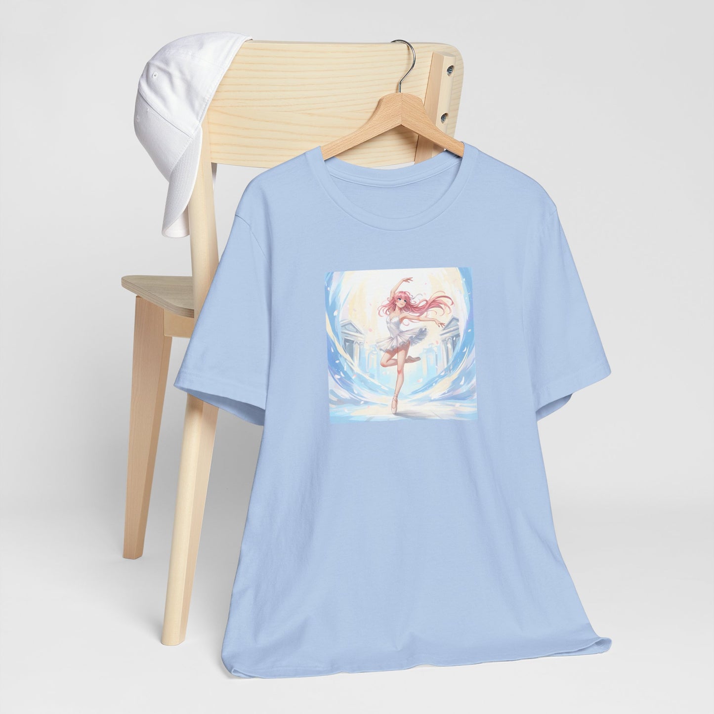 Anime Girl Dance T-Shirt — Pastel Skater City Illustration Tee