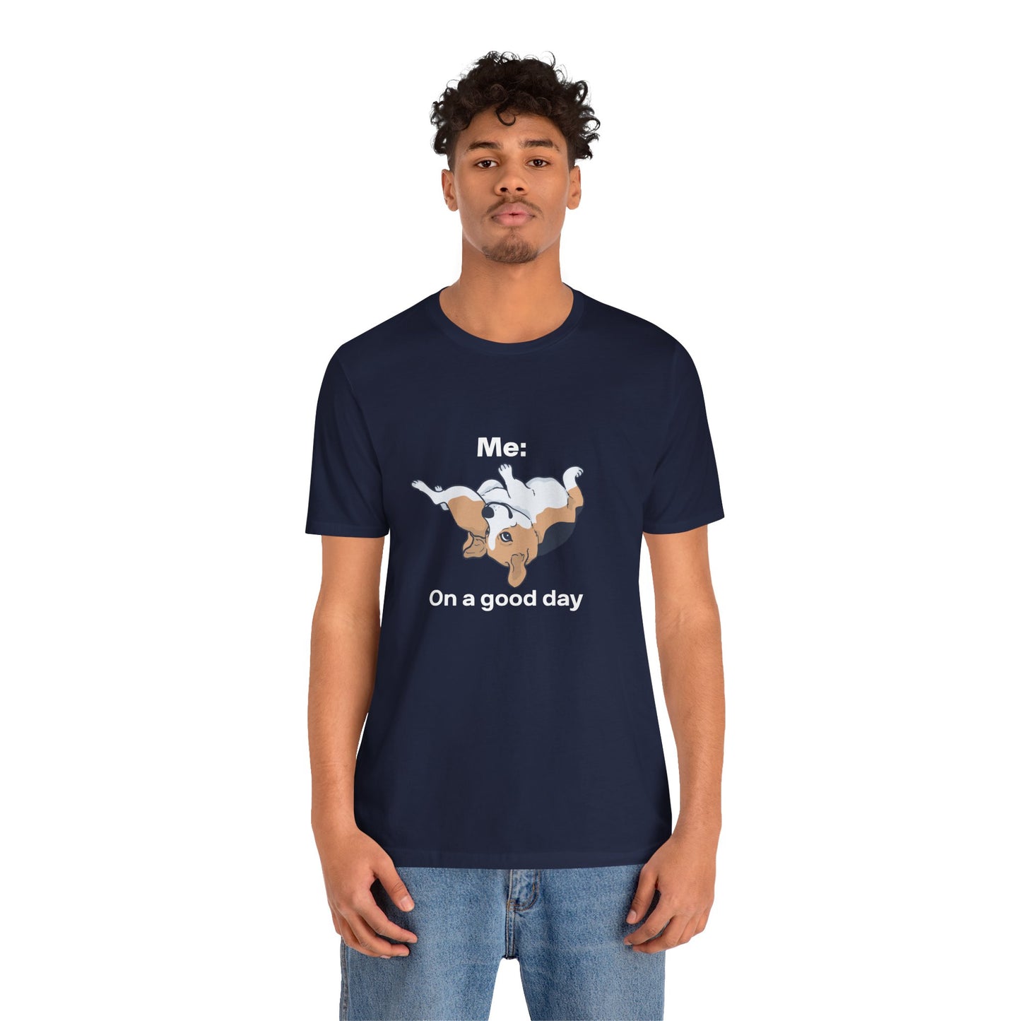 Beagle Rolling Cute Dog Tee — Playful Beagle Graphic T-Shirt