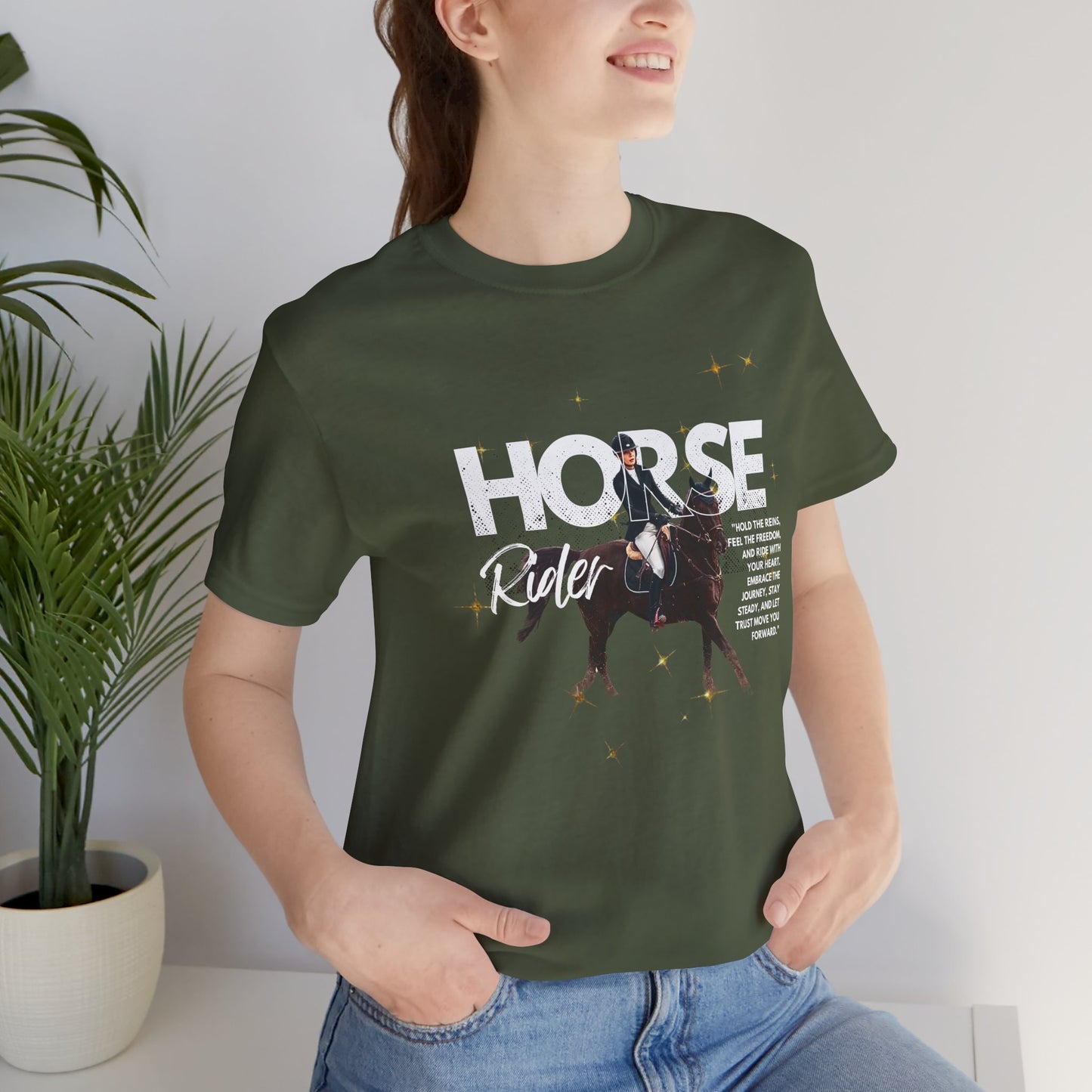 Horse Rider Graphic Tee — Equestrian Gift T‑Shirt