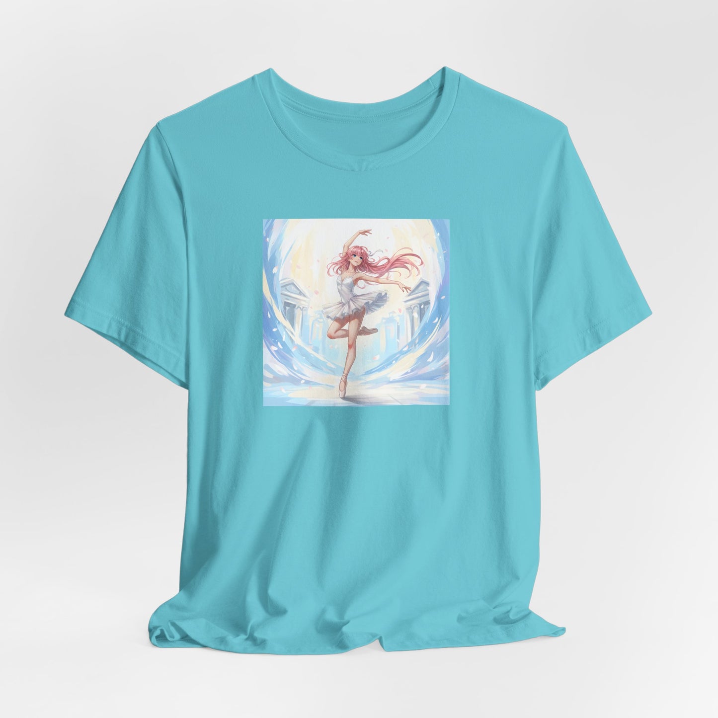 Anime Girl Dance T-Shirt — Pastel Skater City Illustration Tee