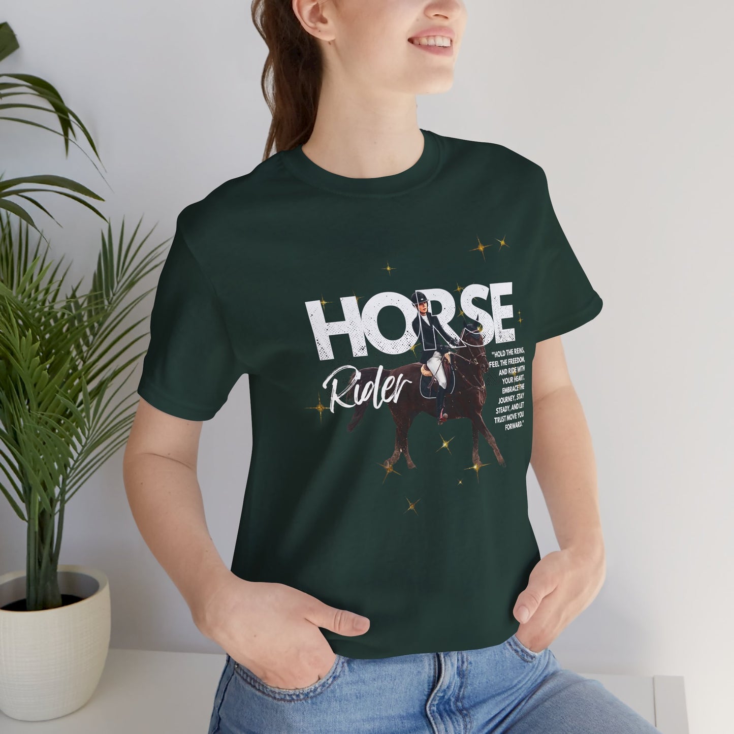 Horse Rider Graphic Tee — Equestrian Gift T‑Shirt