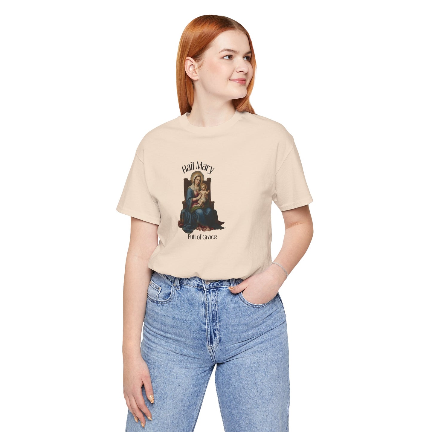Hail Mary "Full of Grace" Tee — Vintage Madonna Prayer T-Shirt