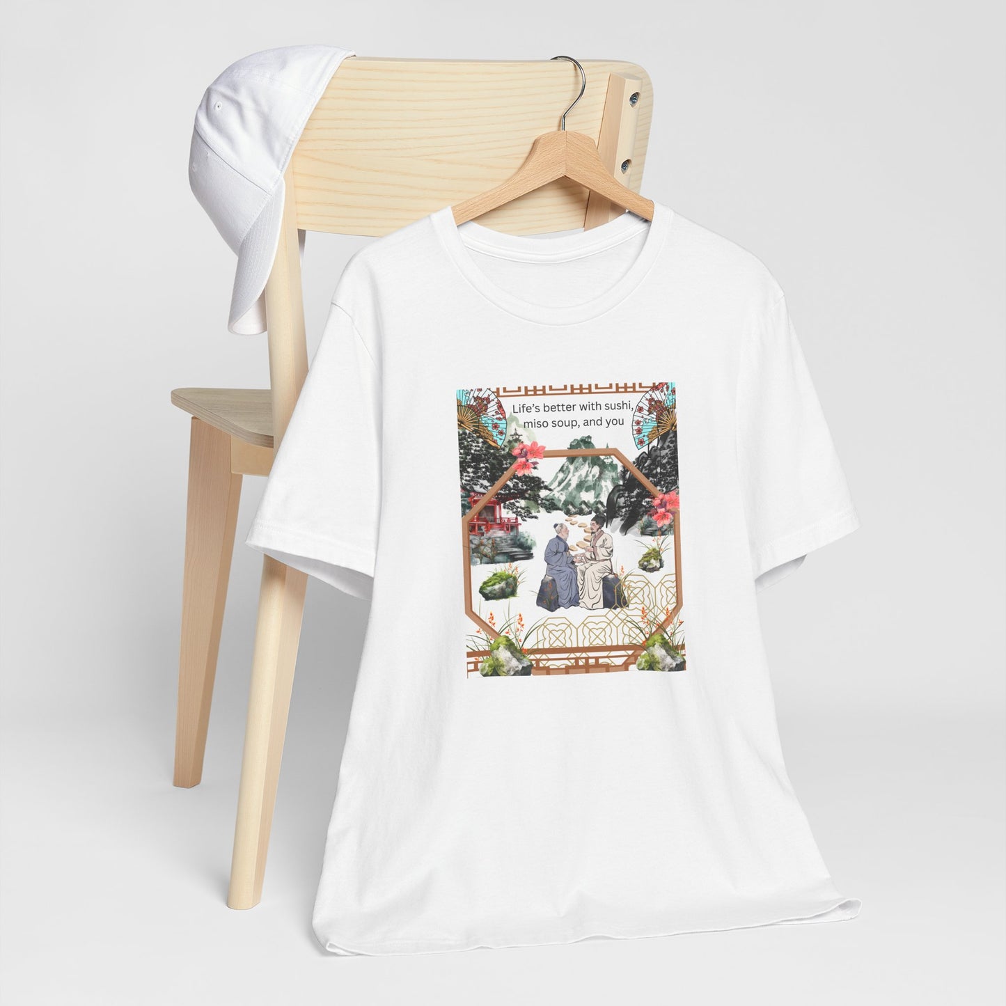 Life's Better With Sushi, Miso Soup & You — Vintage Japanese Food Graphic Tee