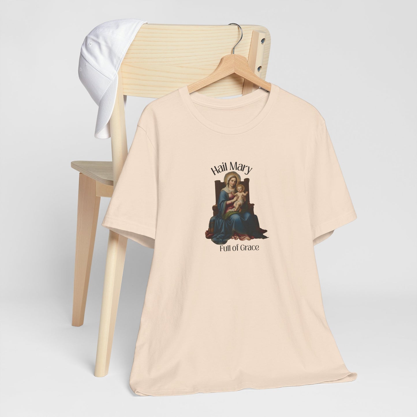 Hail Mary "Full of Grace" Tee — Vintage Madonna Prayer T-Shirt