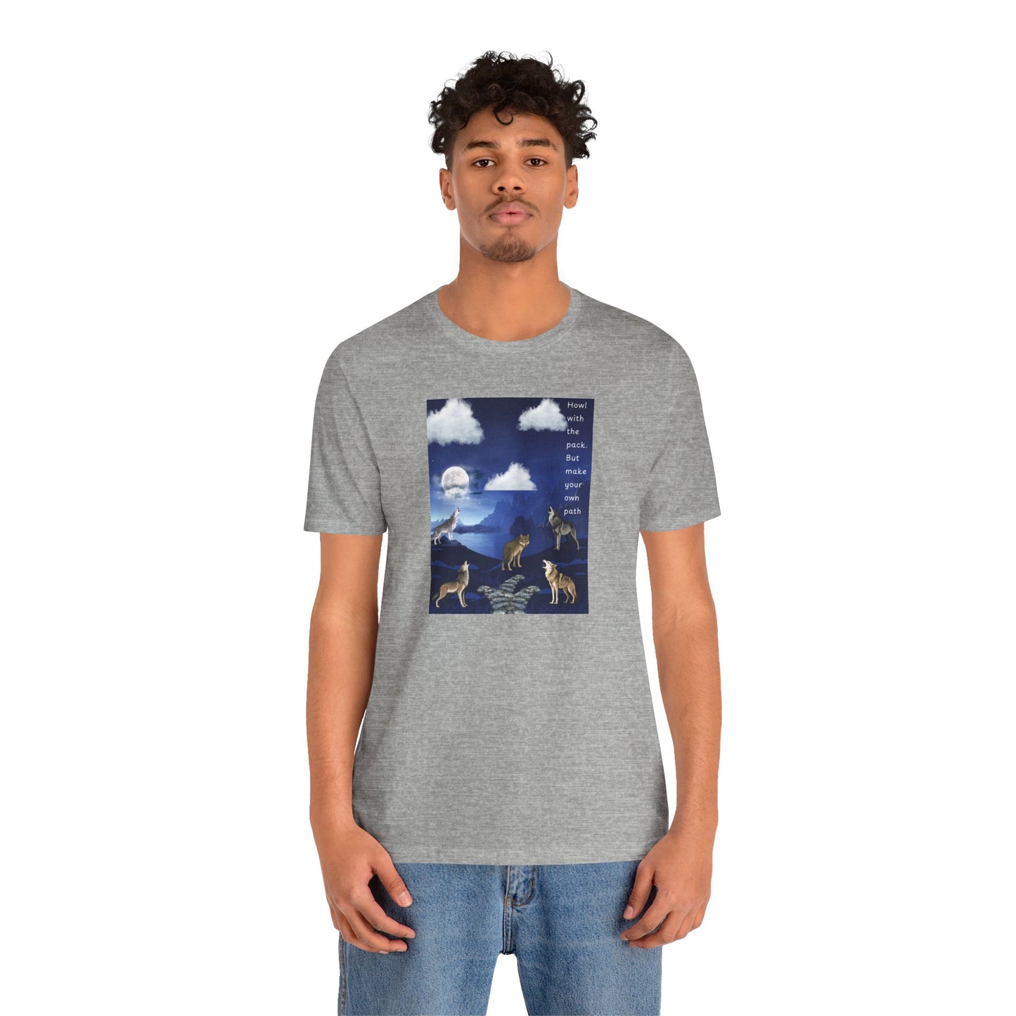 Wolf Moon Graphic Tee — "Pack Makes a House a Home"