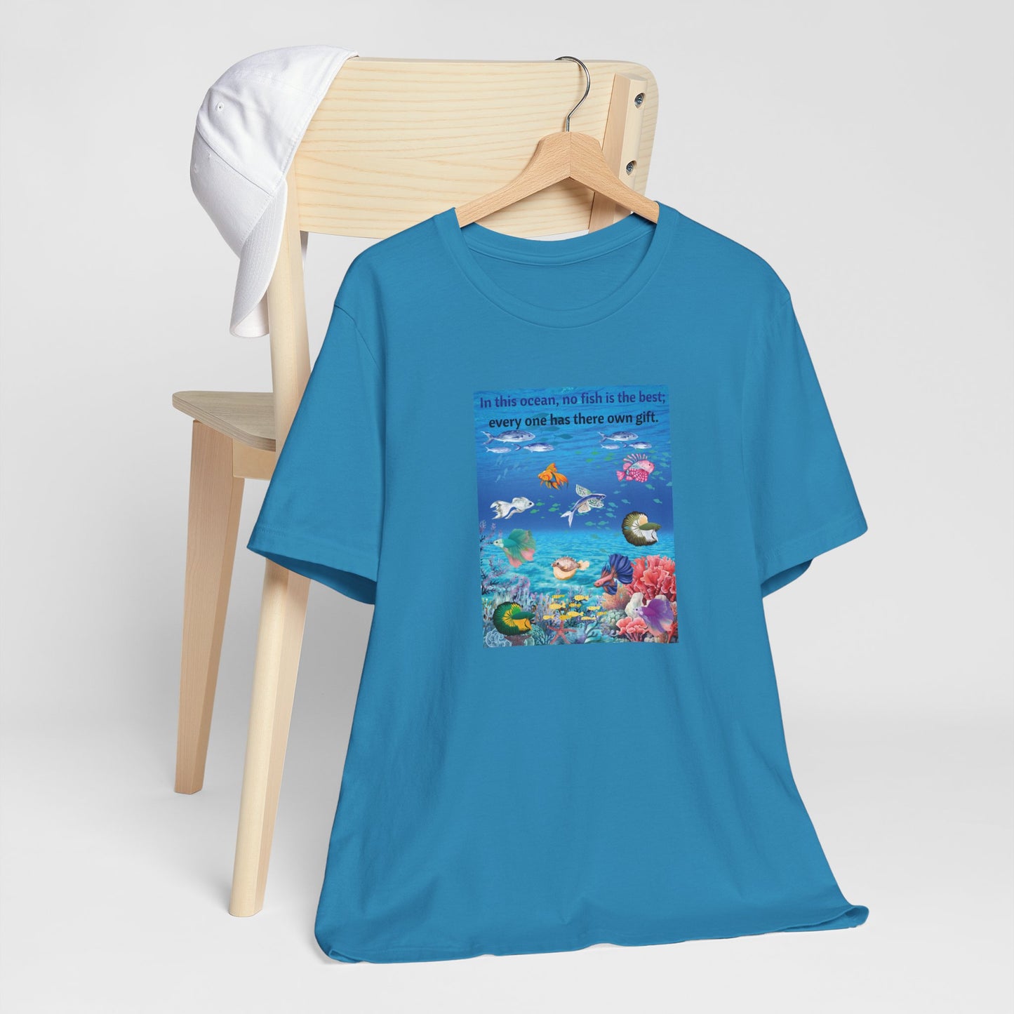 Ocean Wildlife Tee — "In this ocean, we fish in the best..." Inspirational Marine Life T-Shirt