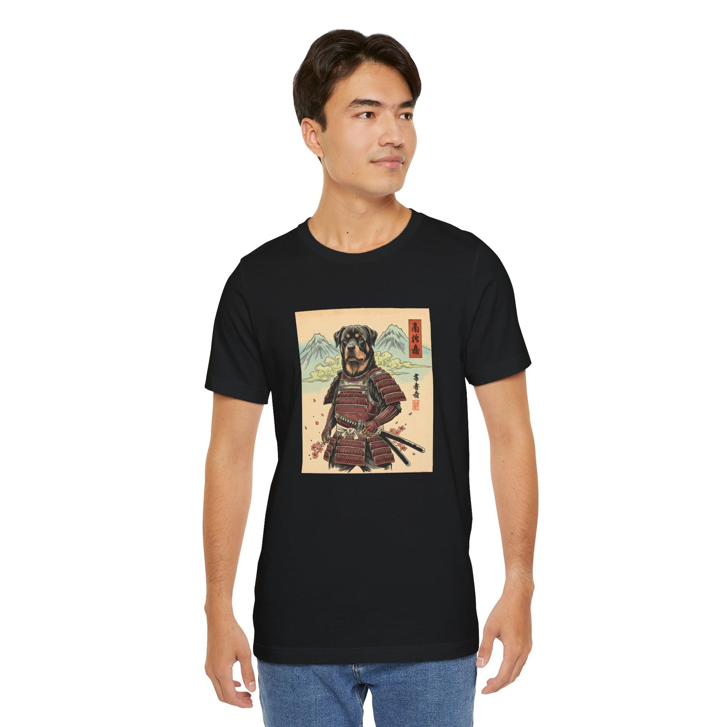 Samurai Rottweiler T-Shirt — Warrior Dog Graphic Tee
